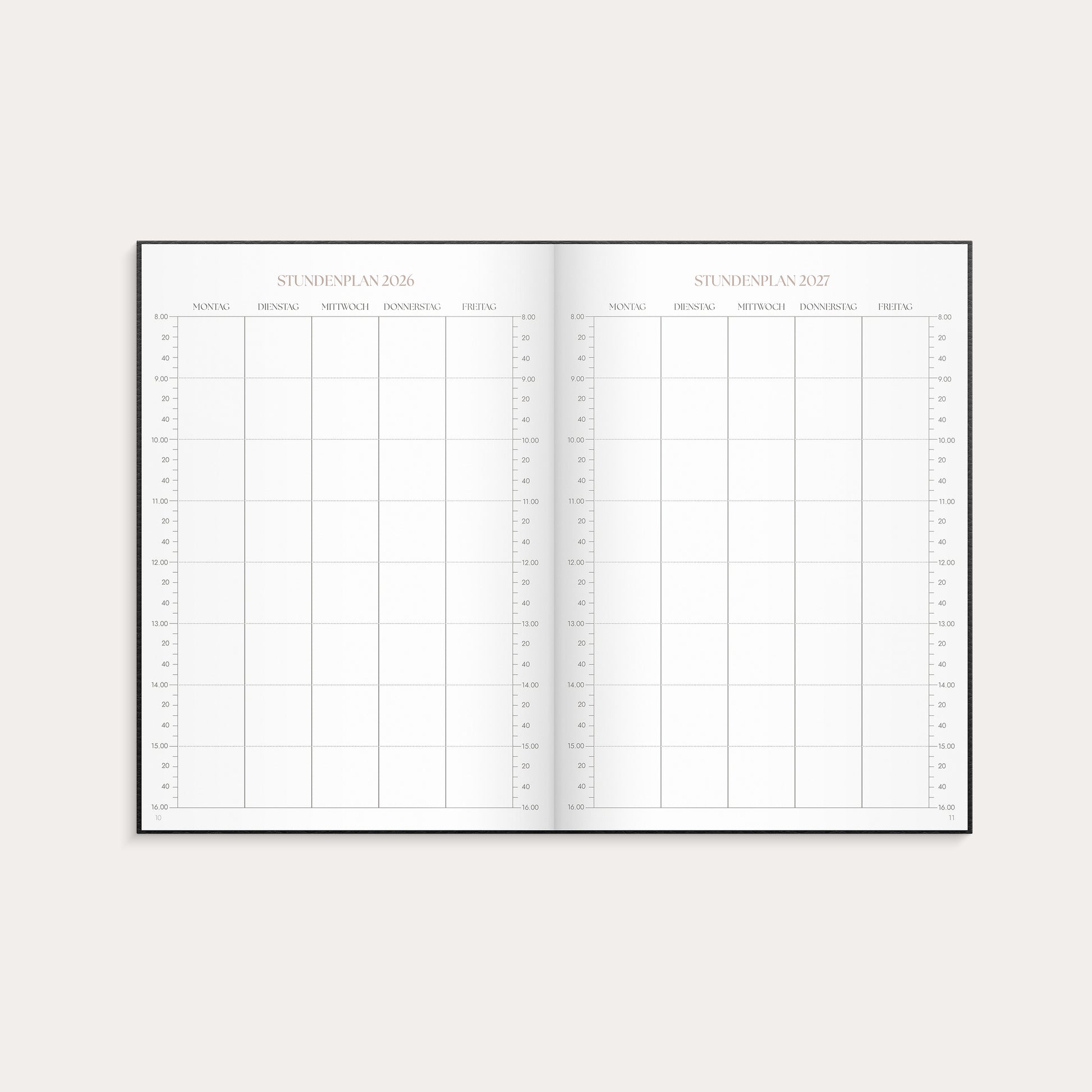 Lehrerplaner 26/27 Schwarz – detail view