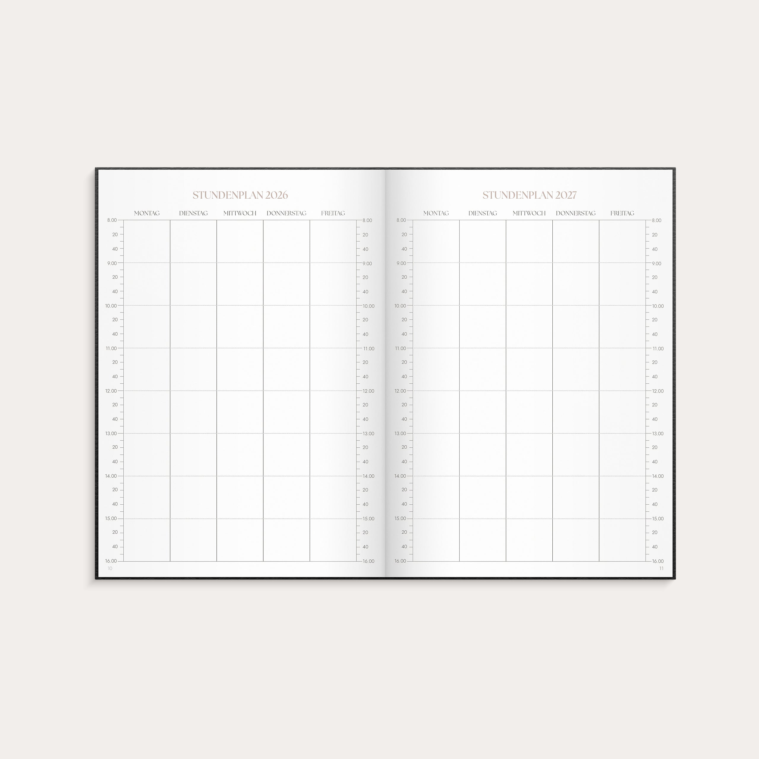 Lehrerplaner 26/27 Schwarz – detail view
