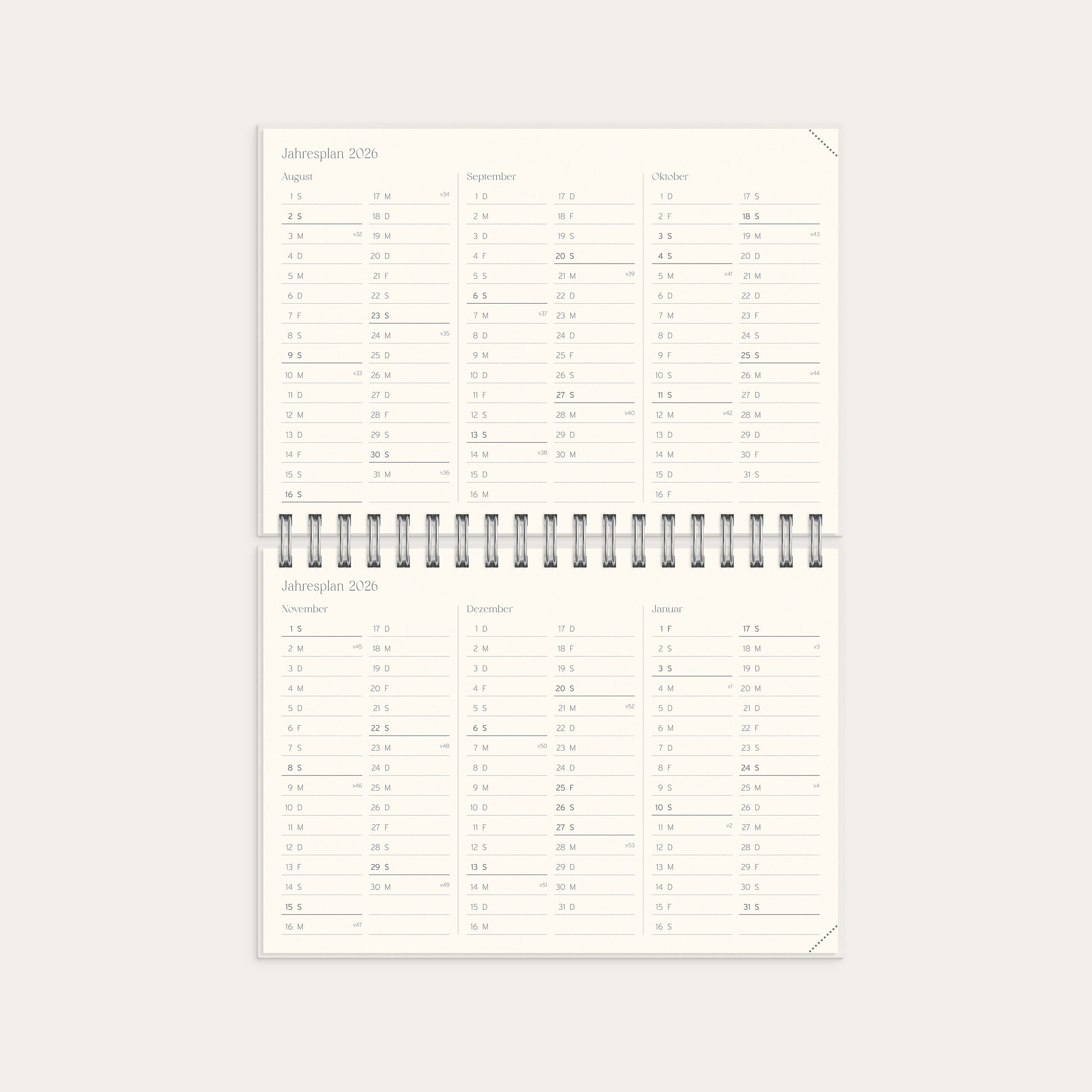 Lehrerkalender 26/27 Reflektion