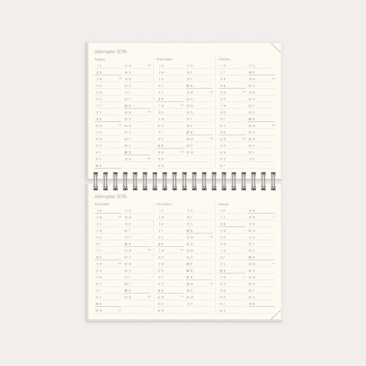 Lehrerkalender 26/27 Reflektion