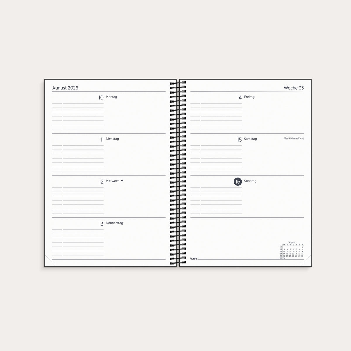 Organizer & Notes A5 26/27  Schwarz