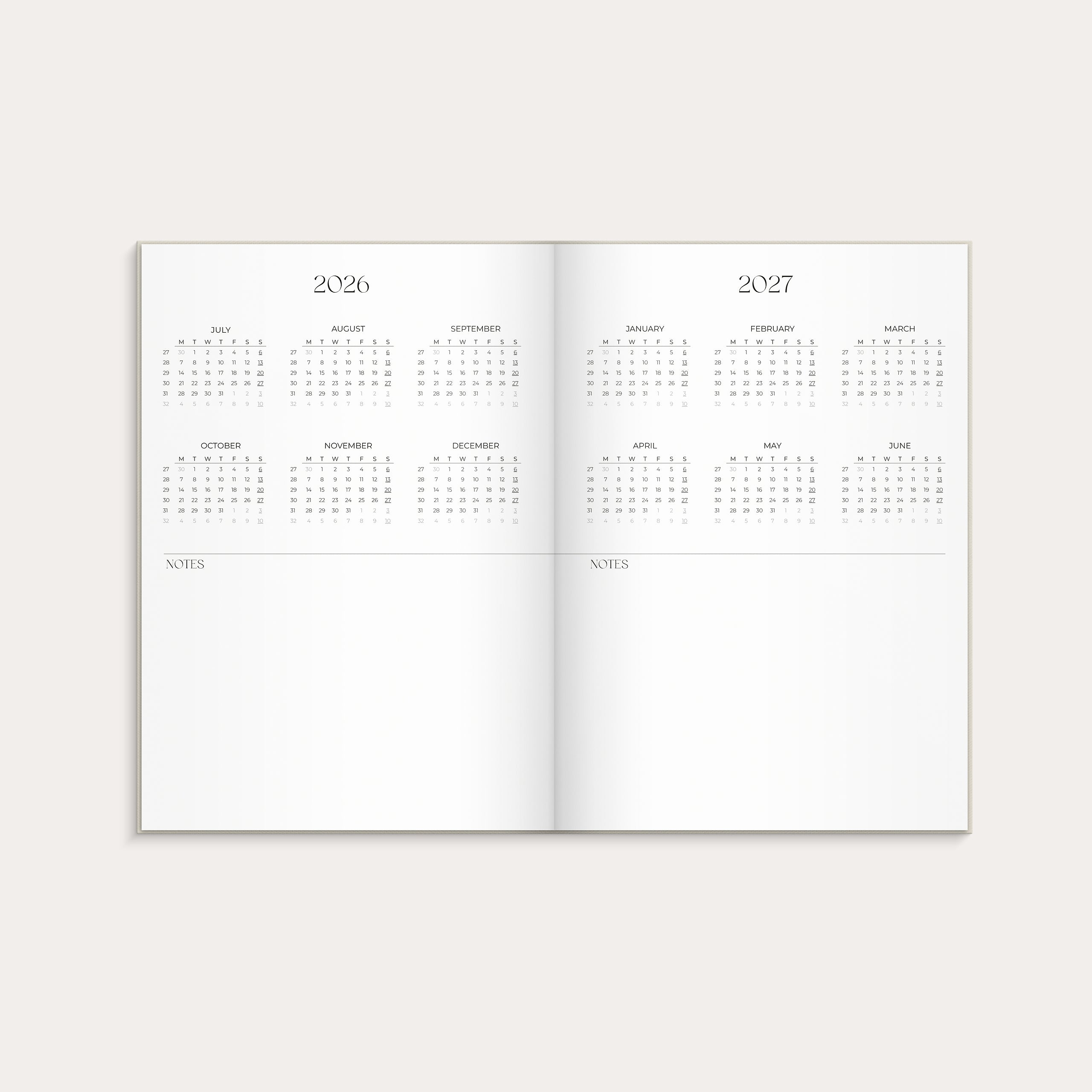 Student Planner A5 26/27 beige