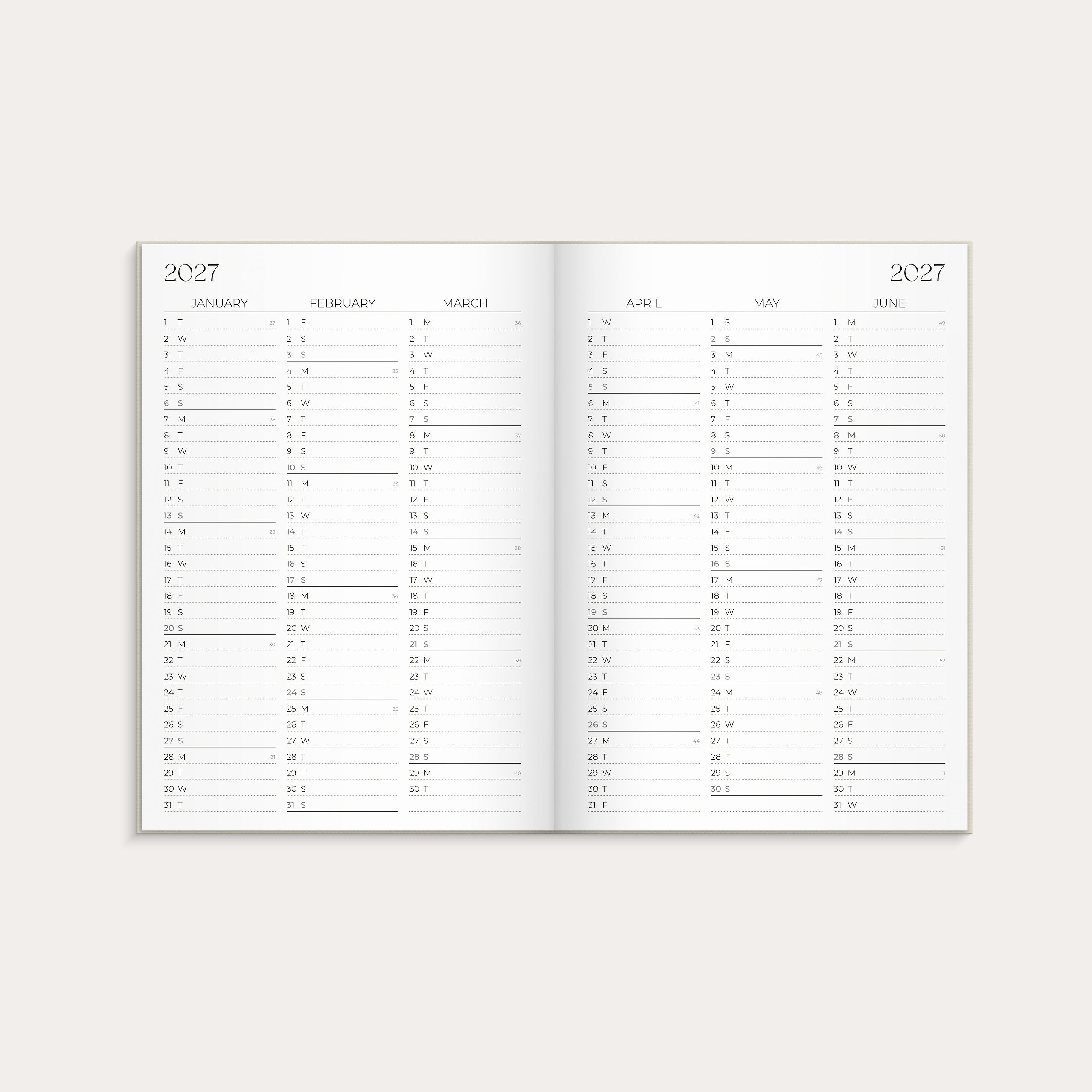 Student Planner A5 26/27 beige