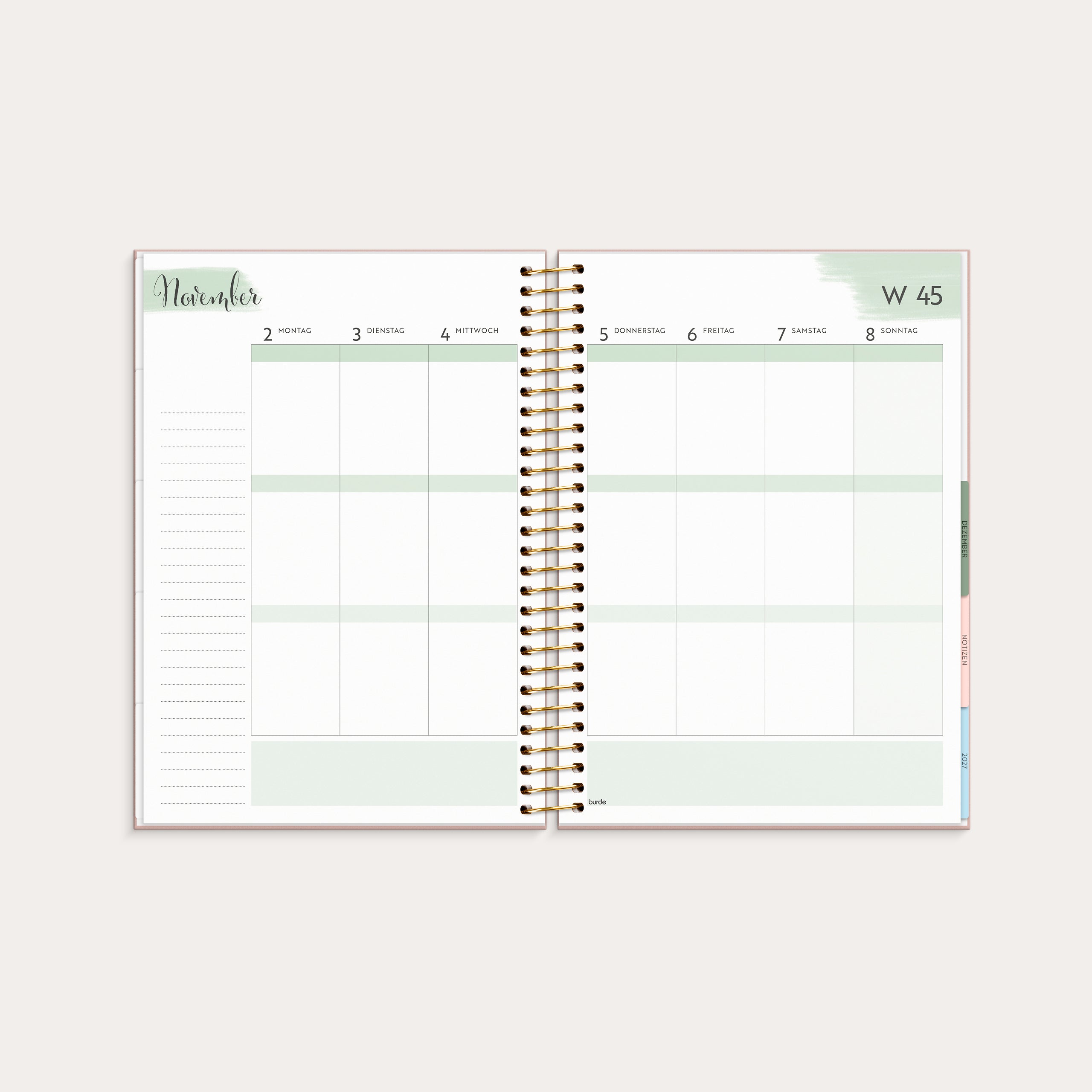 Life Organizer 2026 Rosa