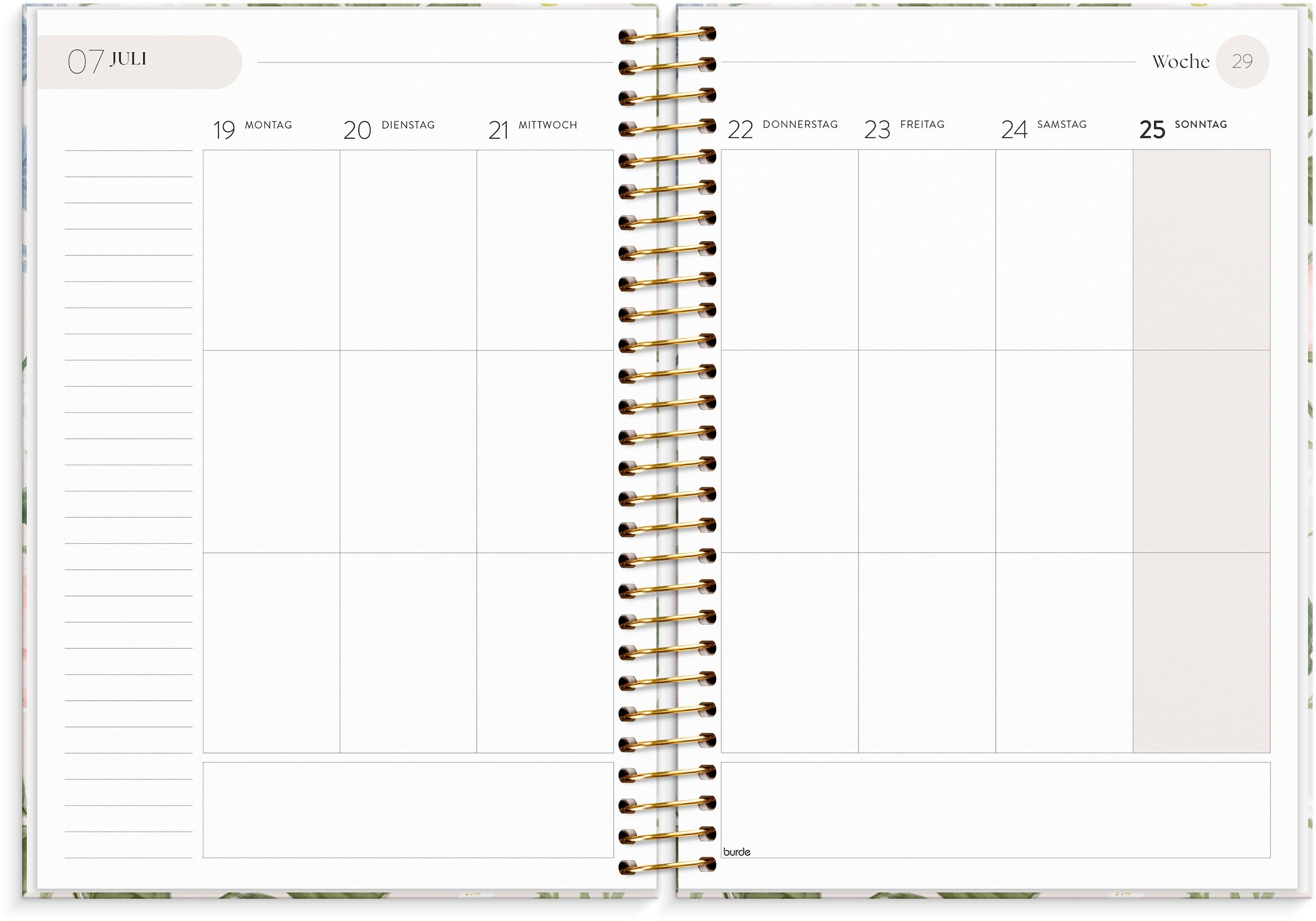 Life Organizer 2027 Blumen