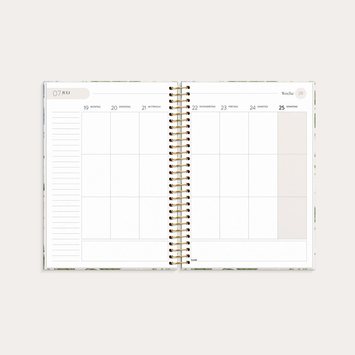 Life Organizer 2027 Blumen