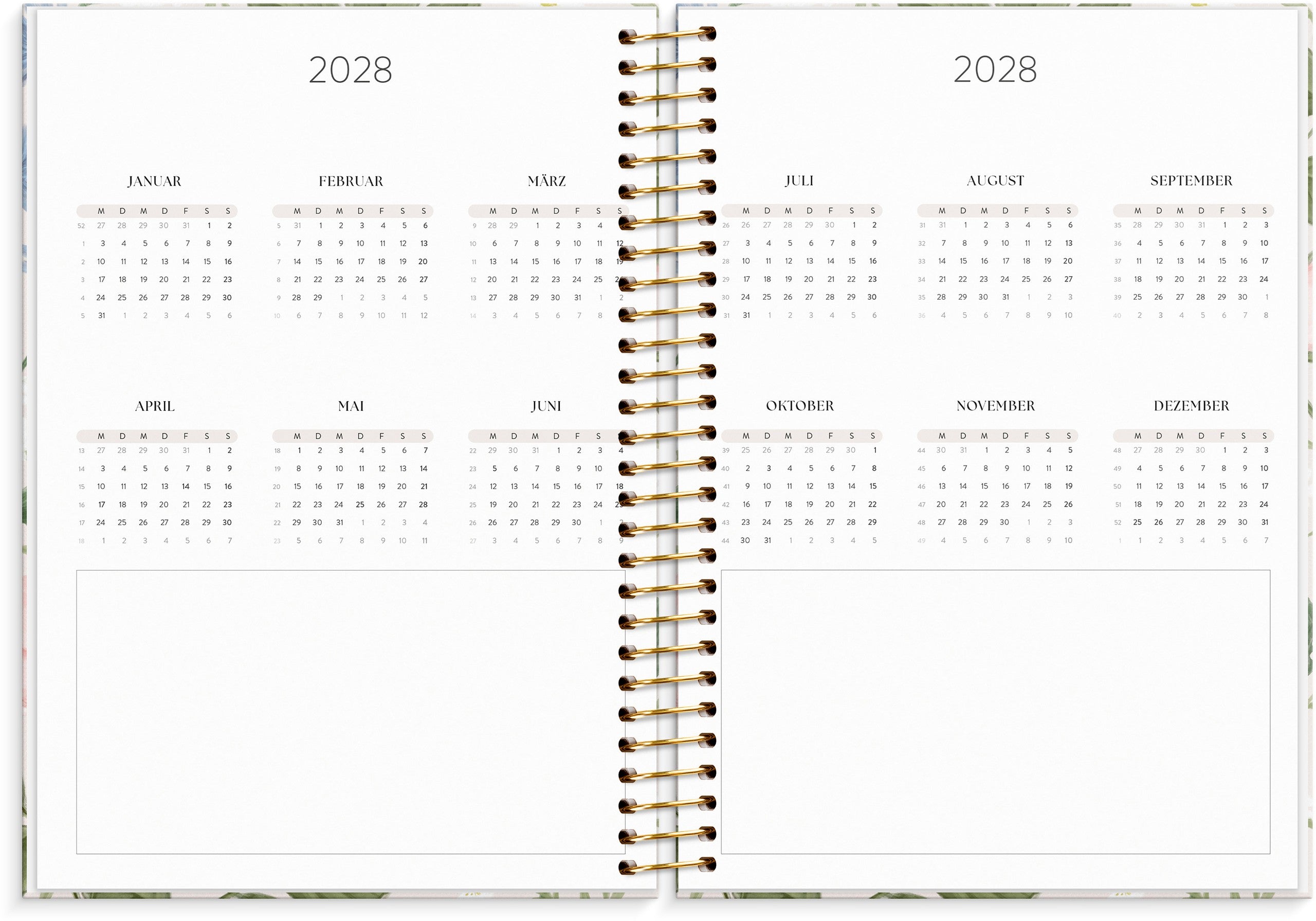 Life Organizer 2027 Blumen