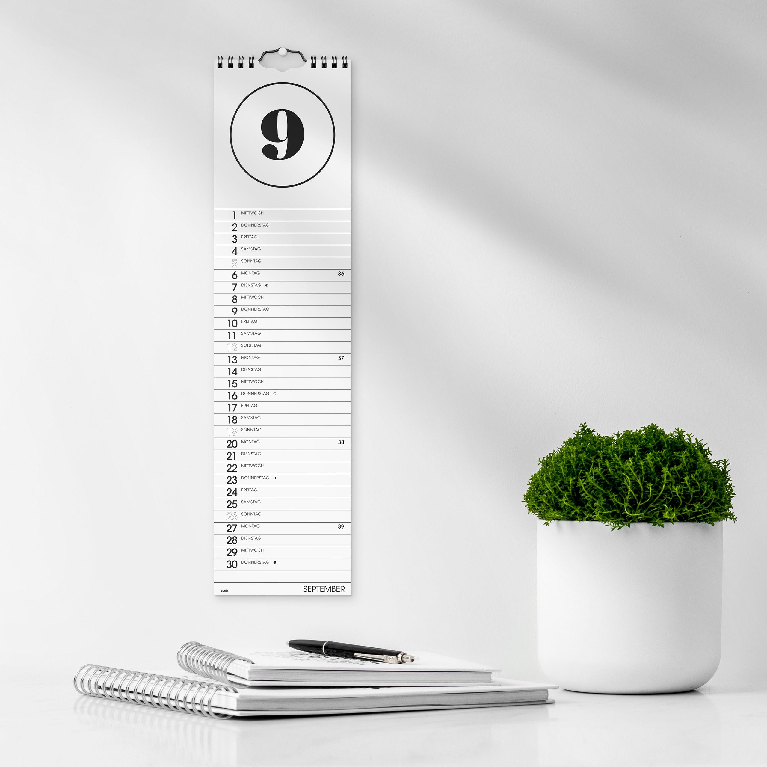 Wandkalender 2027 Simple