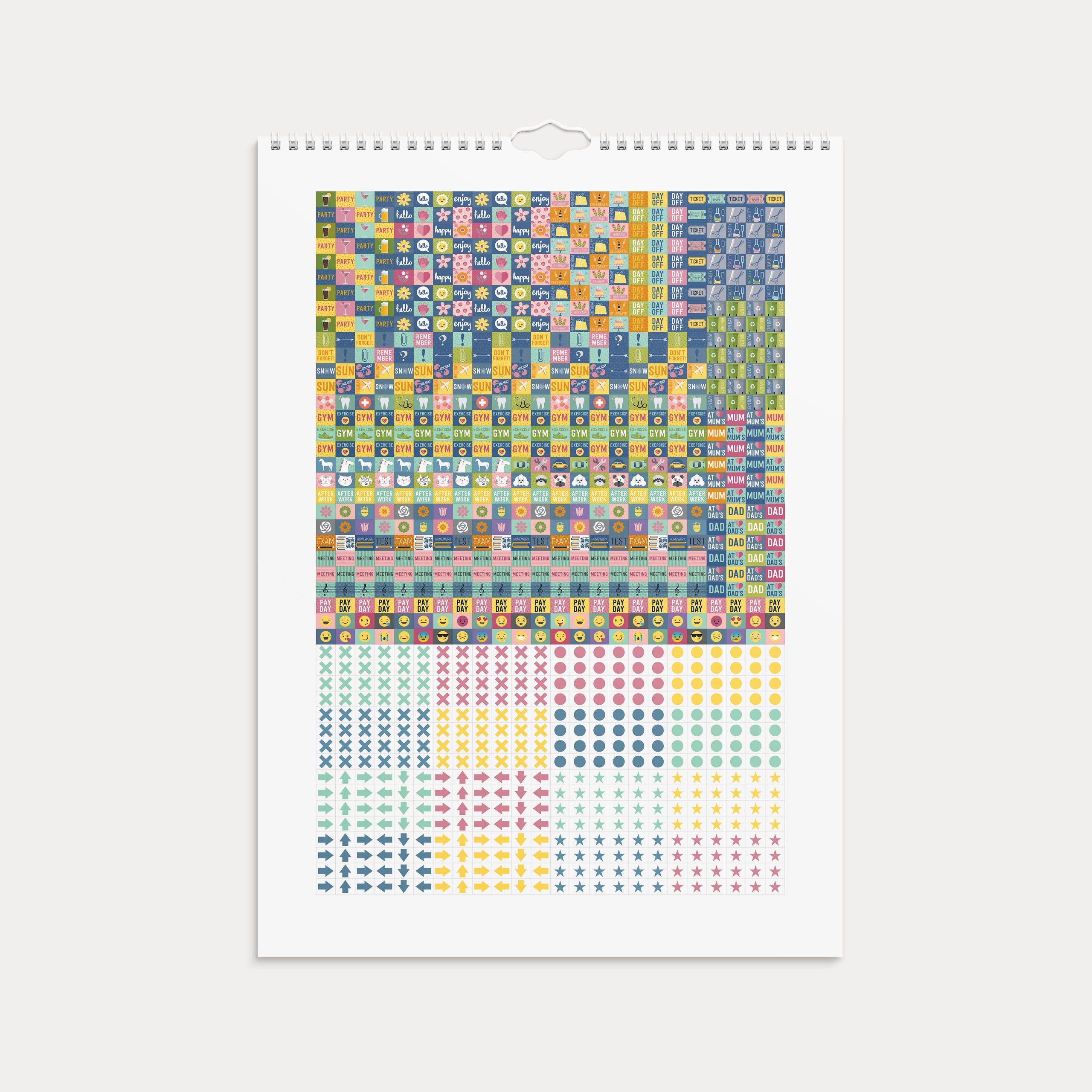 Doodle Wandkalender 2026