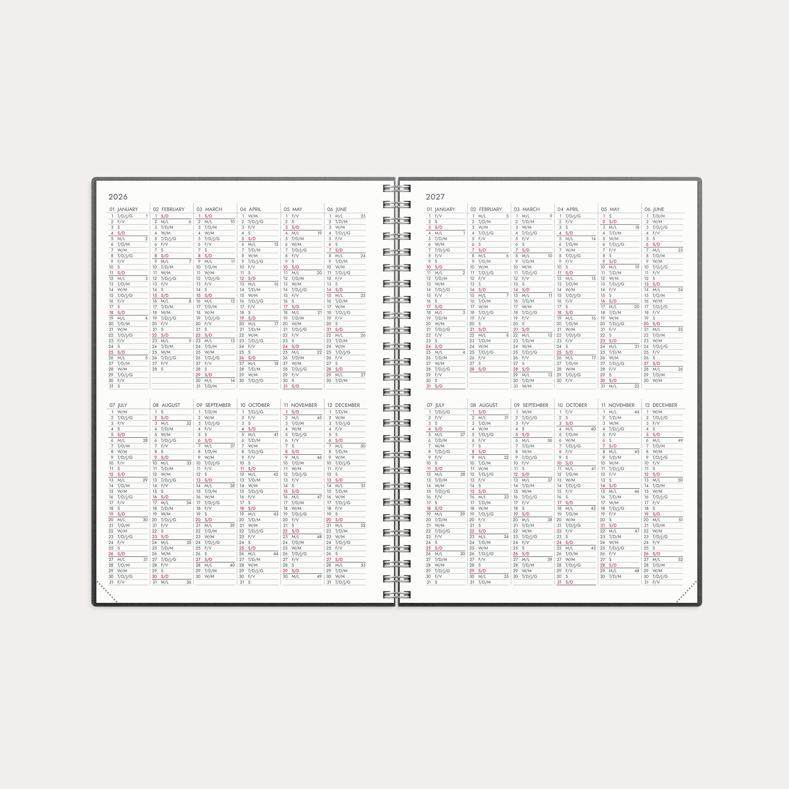 Kalender 2026 Agency Business A5 Eco