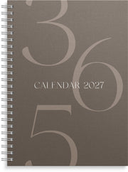 Calendar 2027 Senator A5 Story Brown