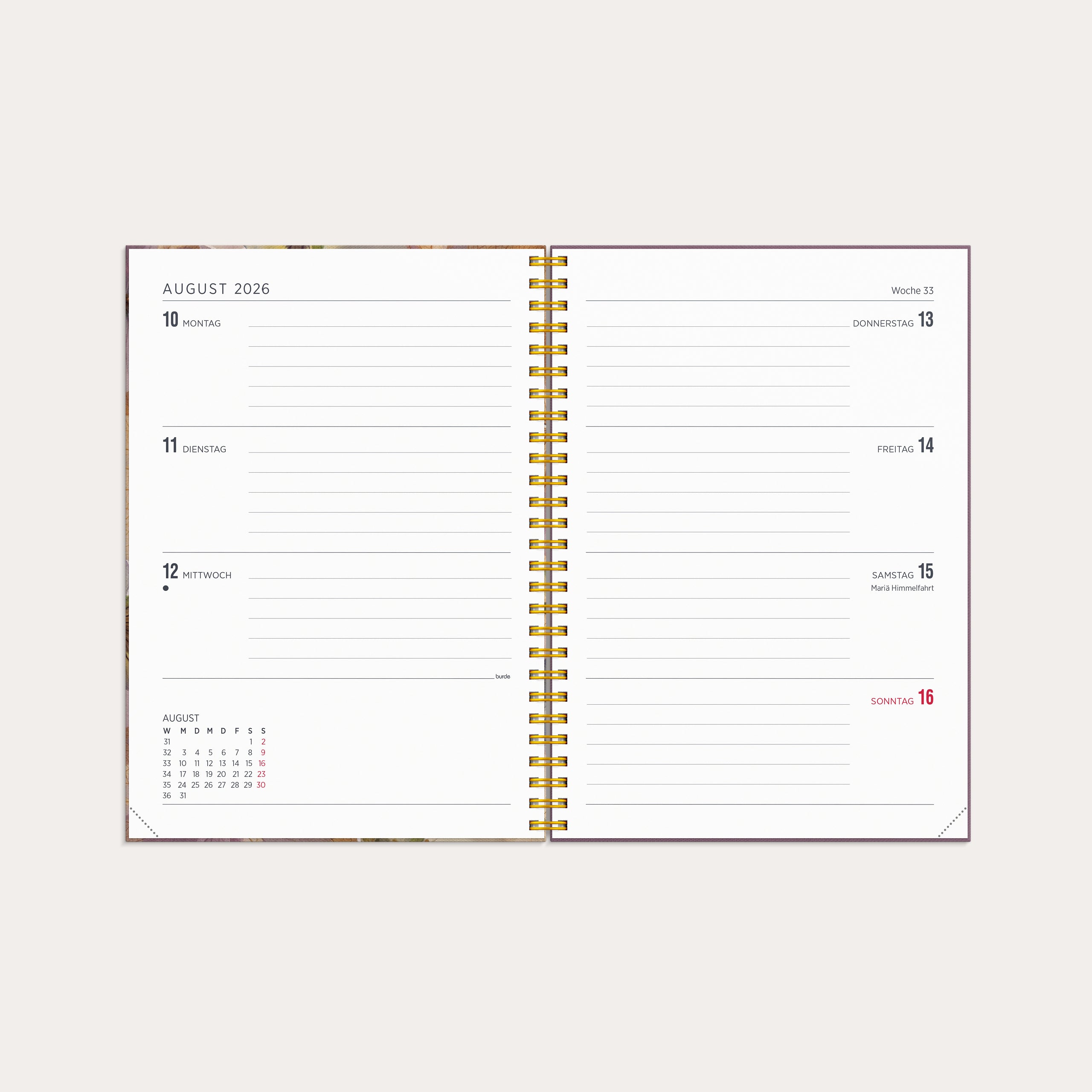 Kalender 2026 Senator A5 Story Stiefmütterchen