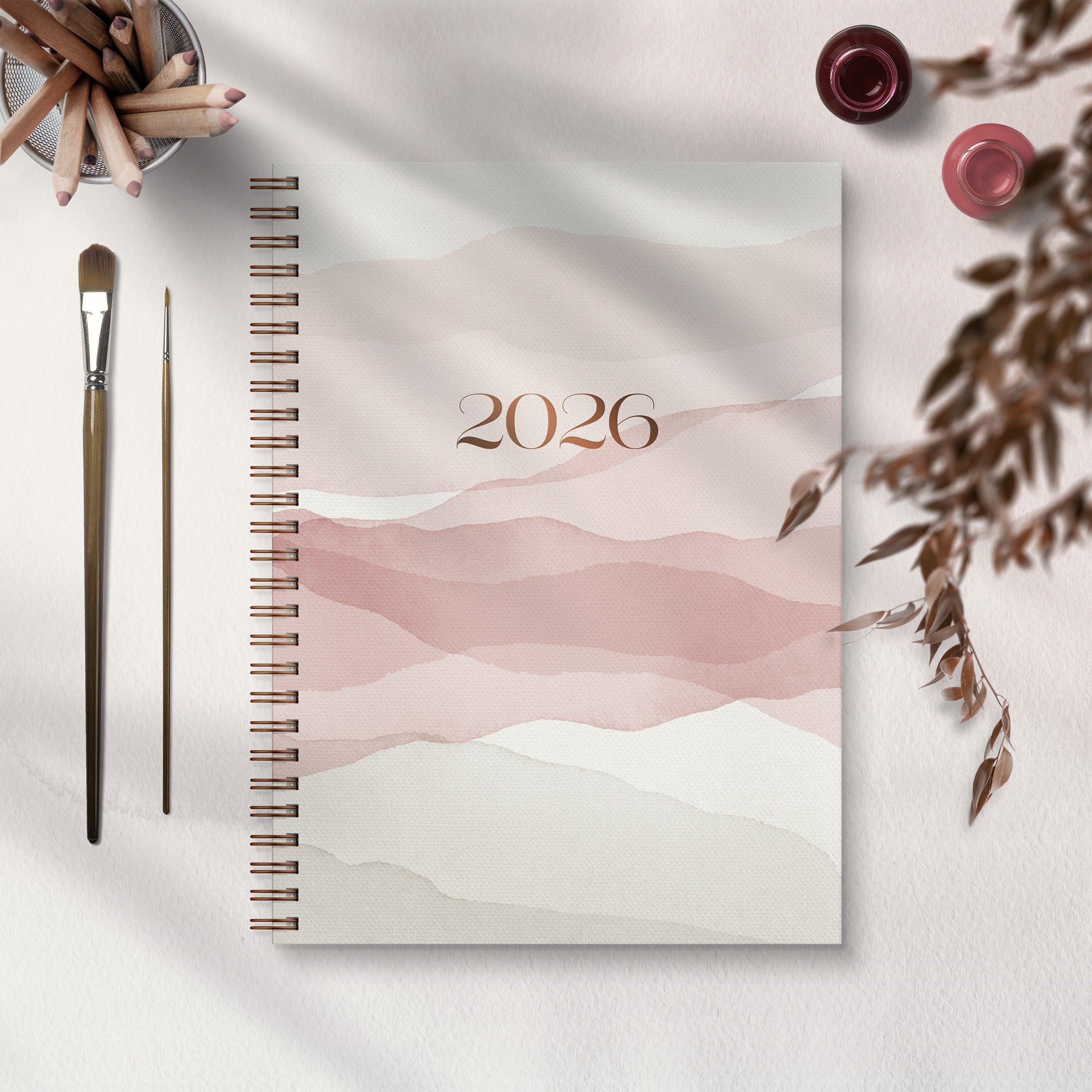 Kalender 2026 Senator A5 Story Beige