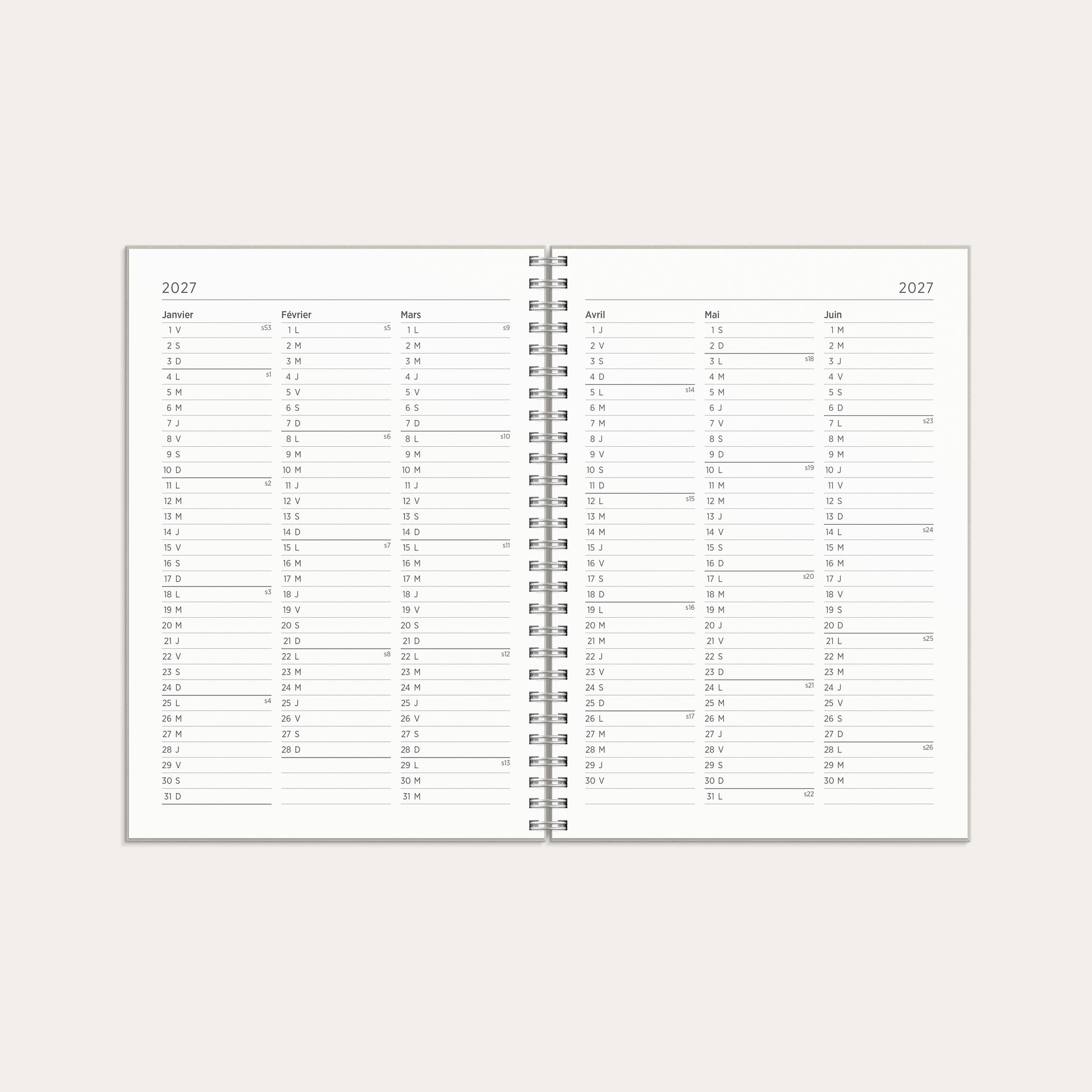 Agenda 2026 Senator A5 Story Tulipe – detail view