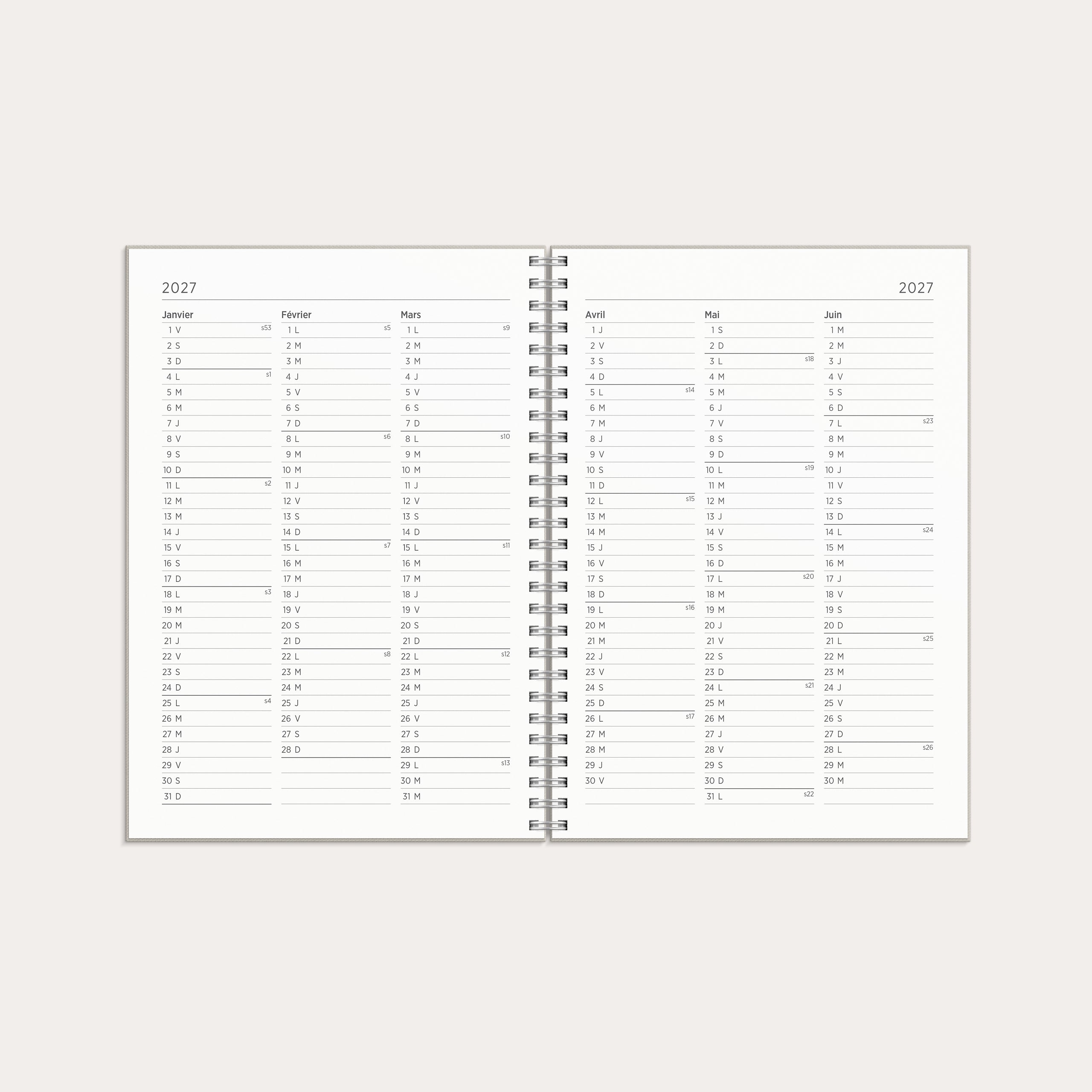 Agenda 2026 Senator A5 Story Tulipe – detail view