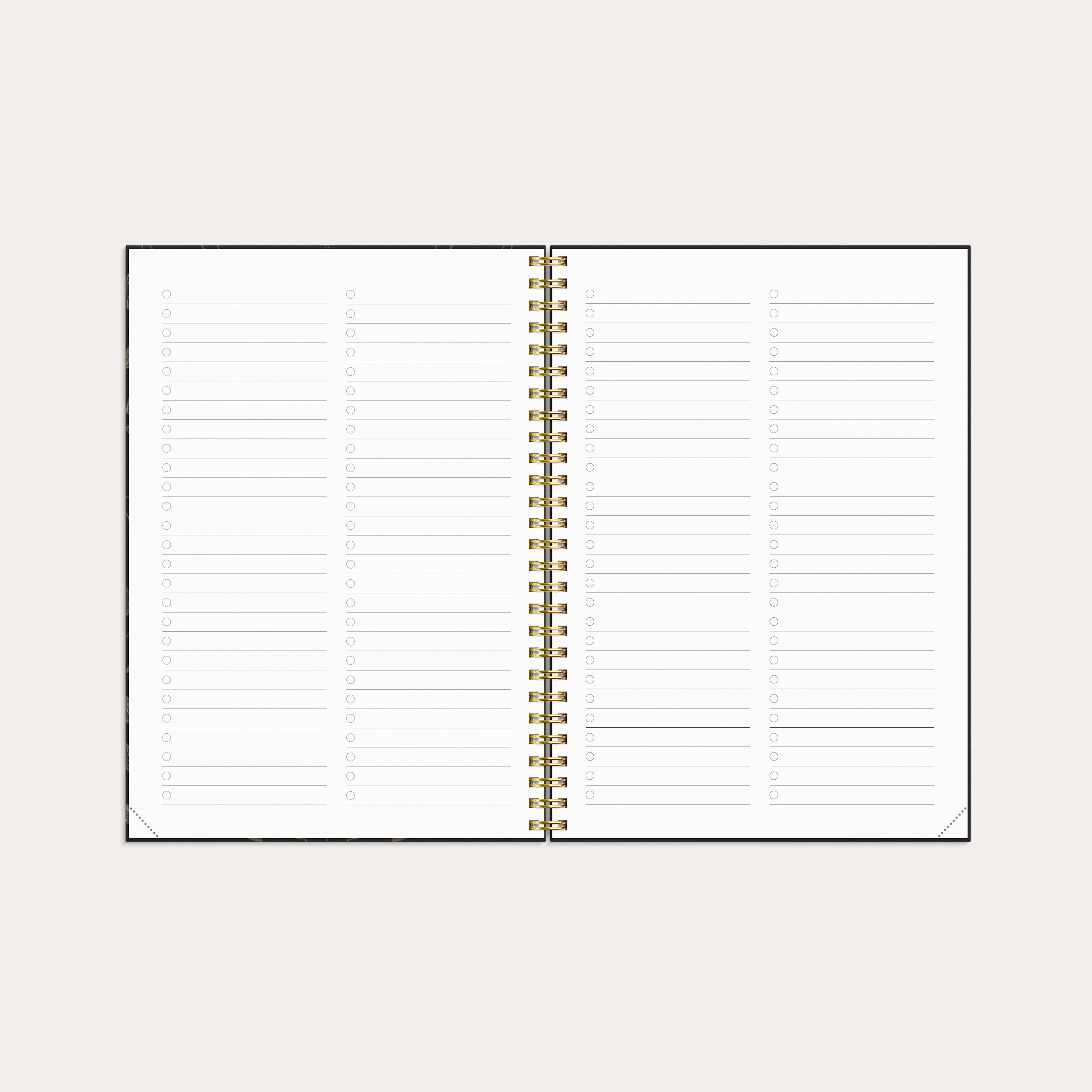 Agenda 2026 Senator A5 Feuilles ornementales