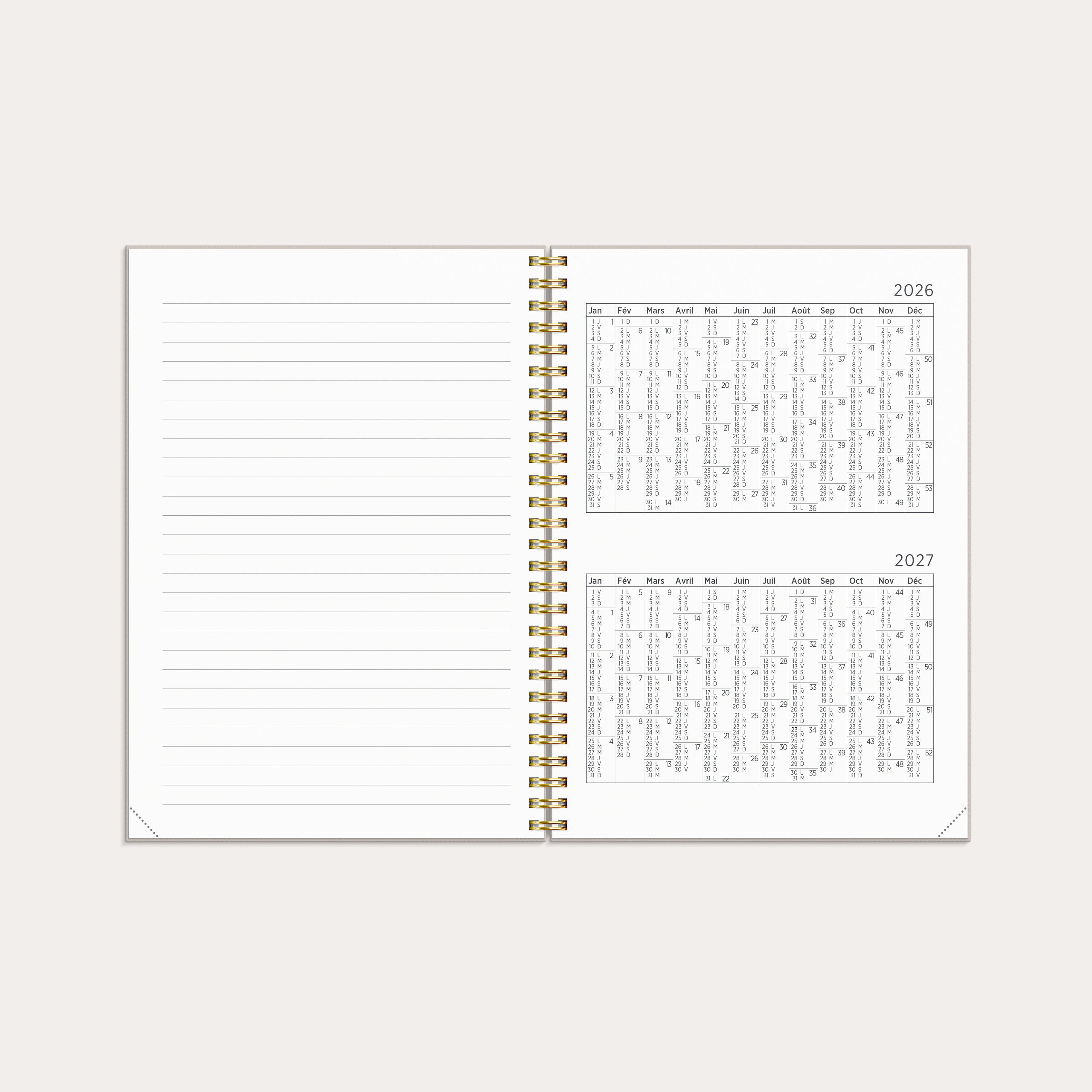 Agenda 2026 Senator A5 Rêves de lapin