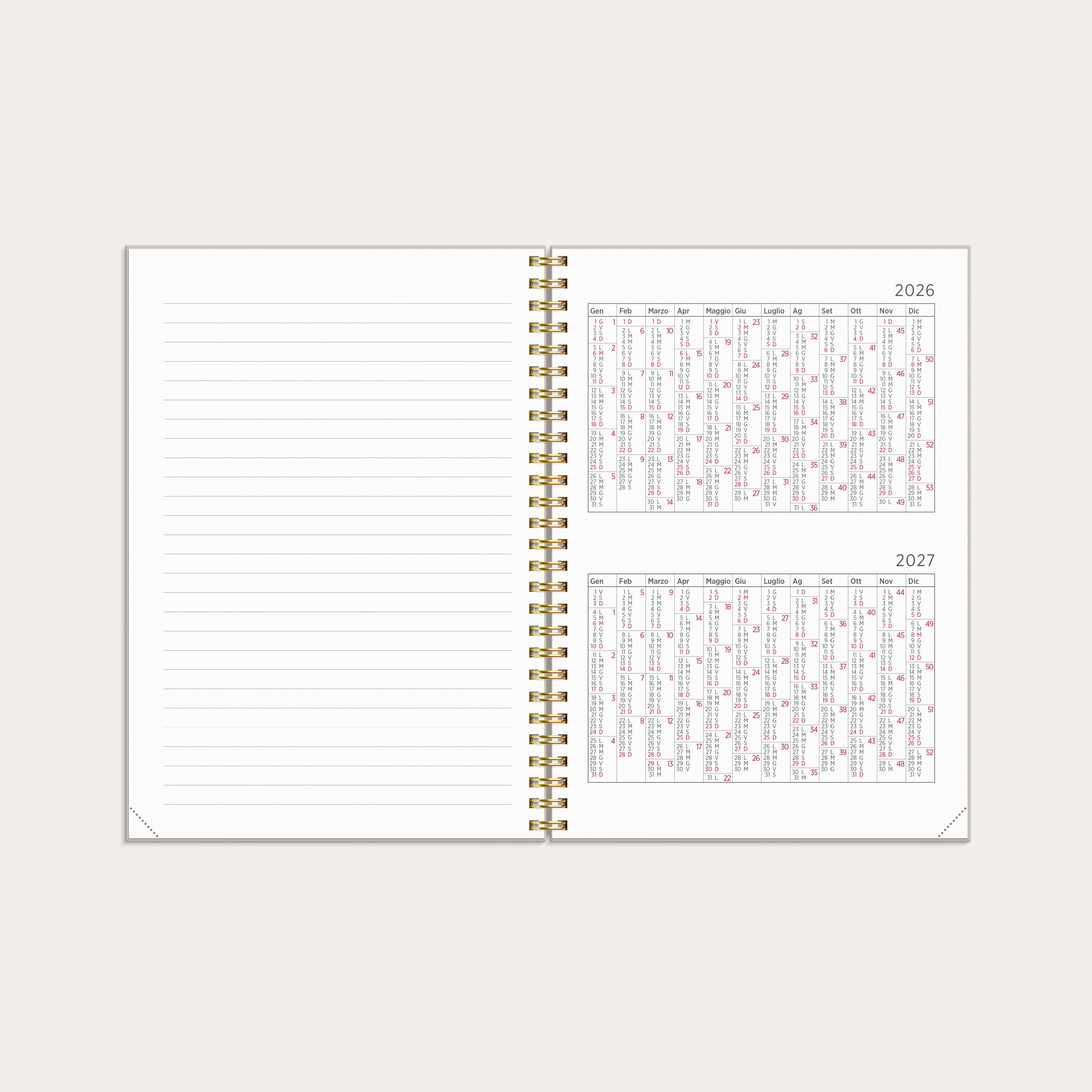 Agenda 2026 Senator A5 Sogni di coniglio