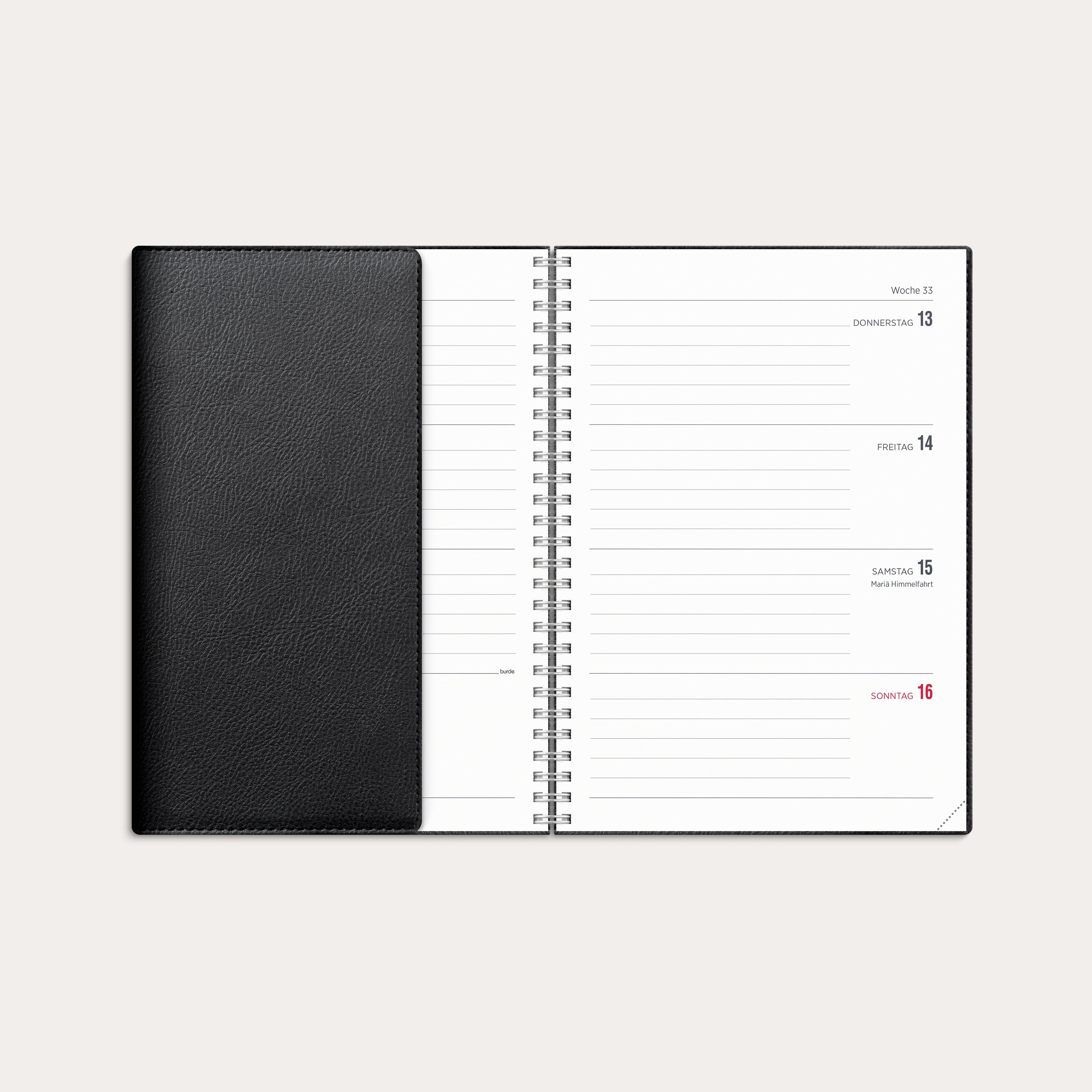 Kalender 2026 Senator A5 Twist schwarz