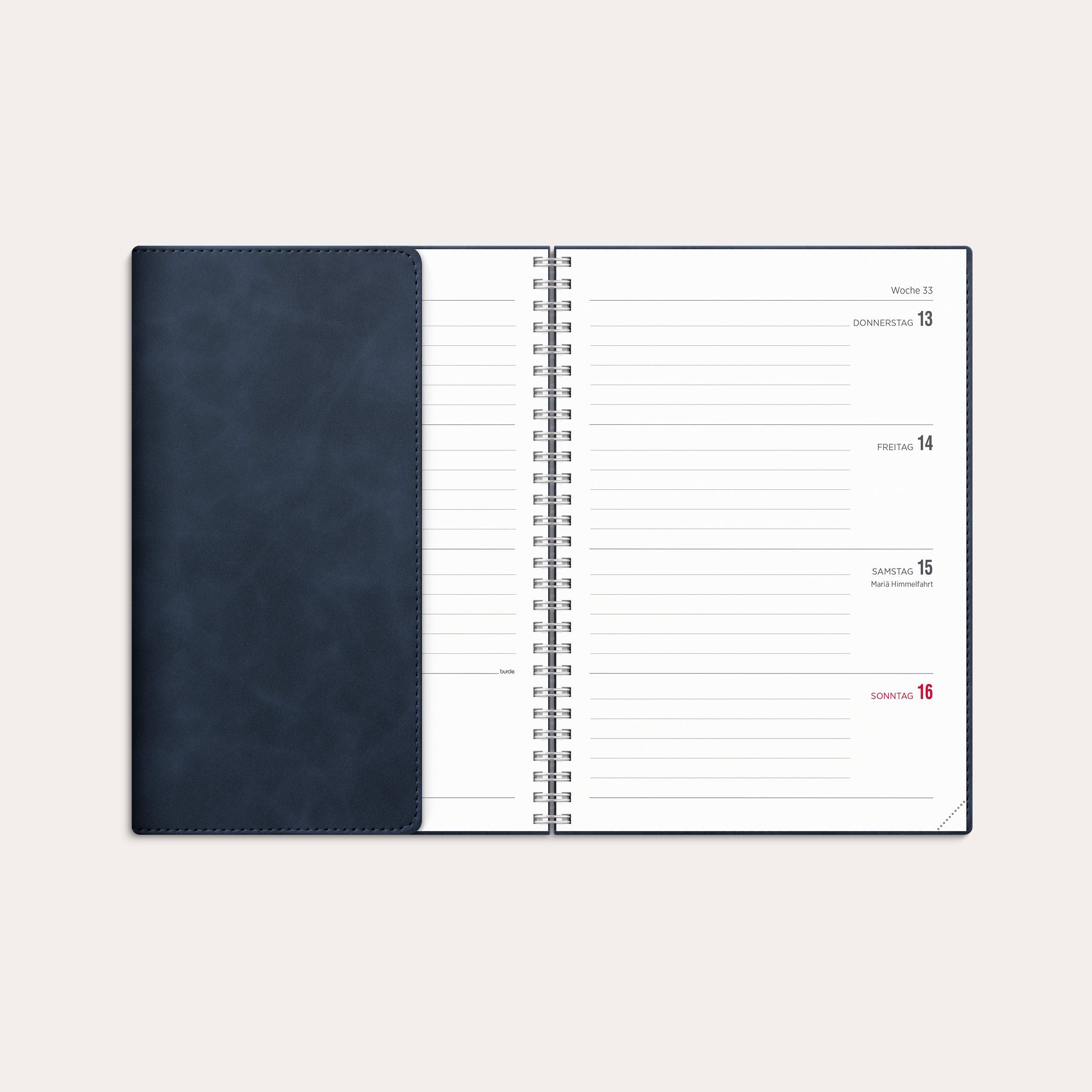 Kalender 2026 Senator A5 Twist blau