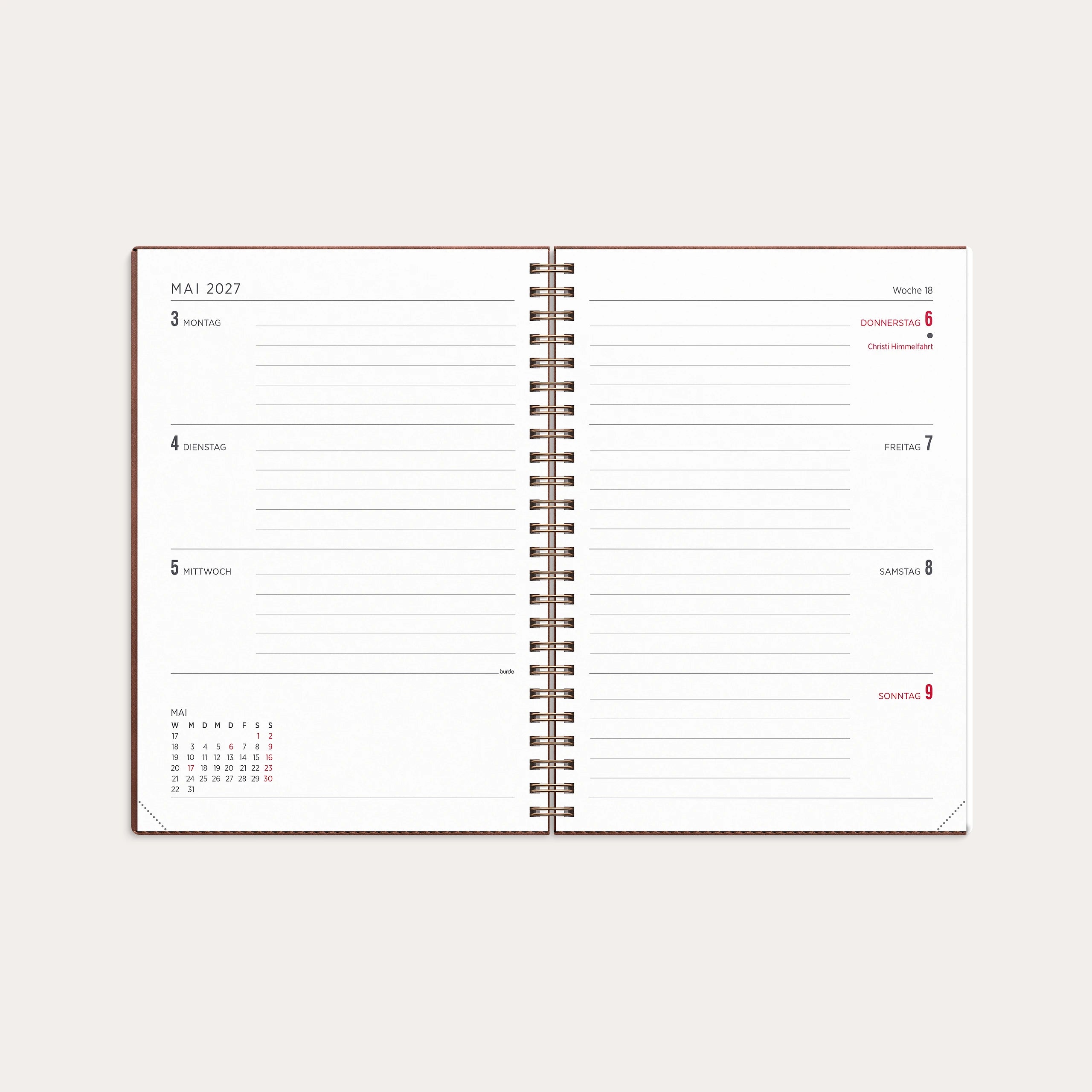 Kalender 2027 Senator A5 Twist Braun