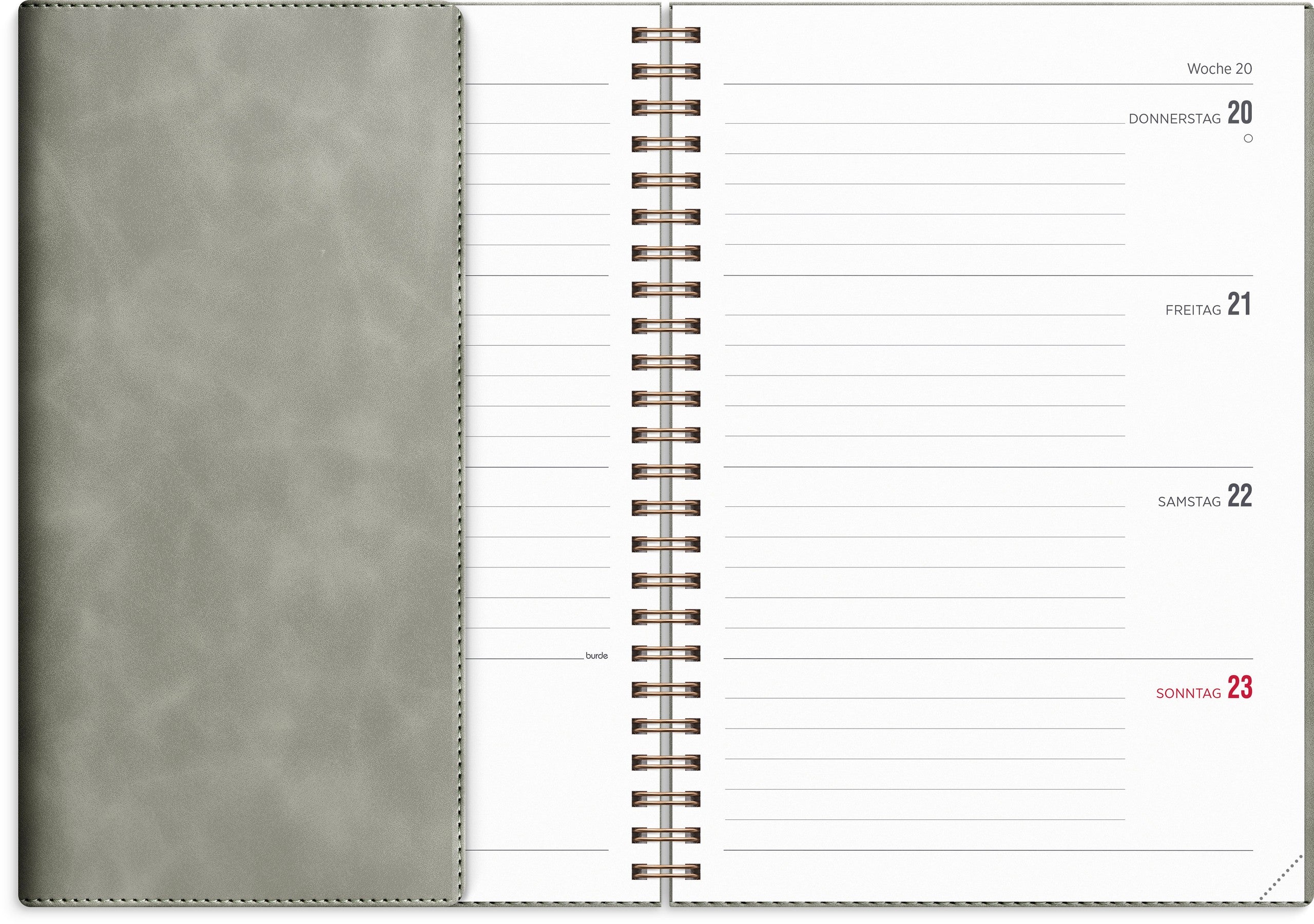 Kalender 2027 Senator A5 Twist grau