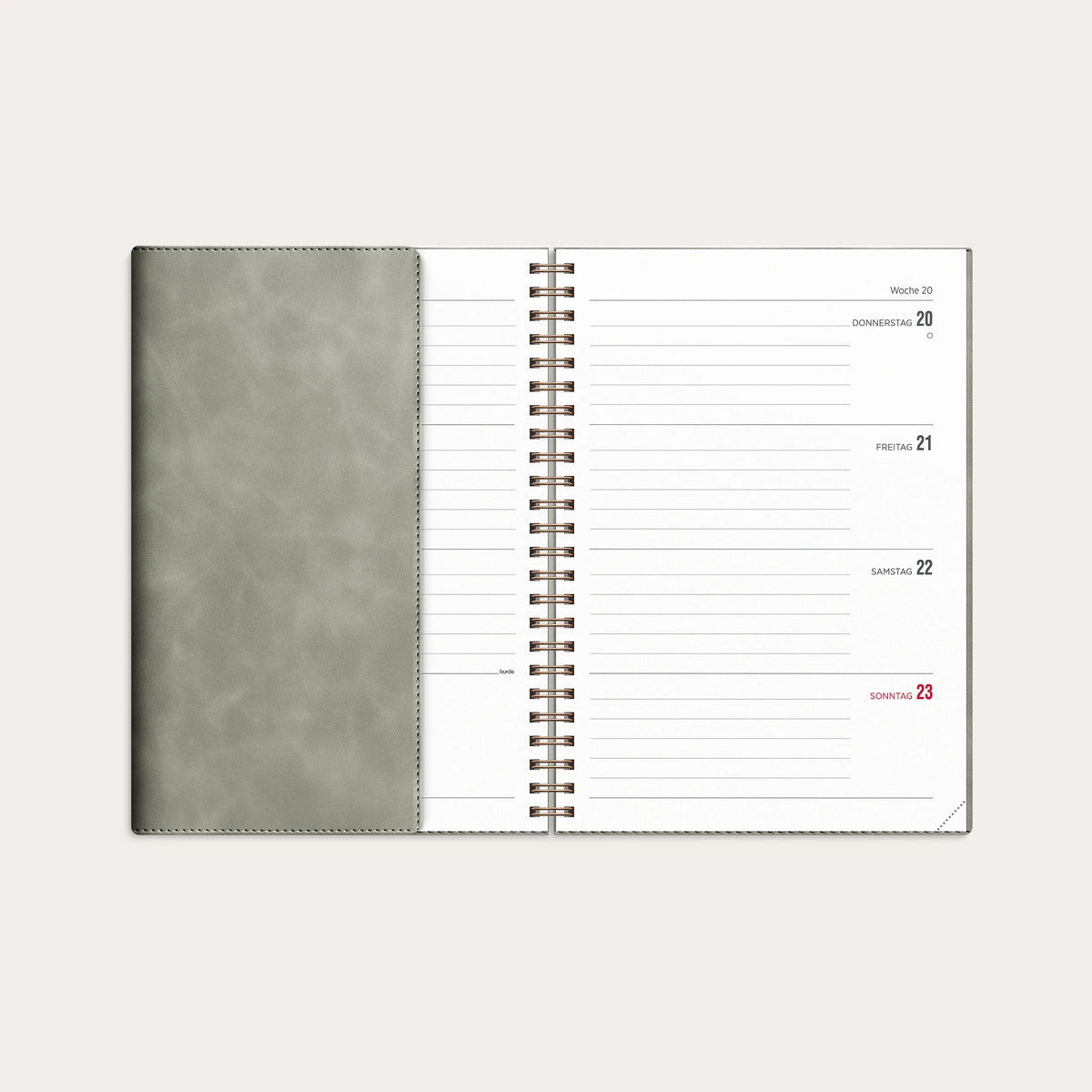 Kalender 2027 Senator A5 Twist Grau