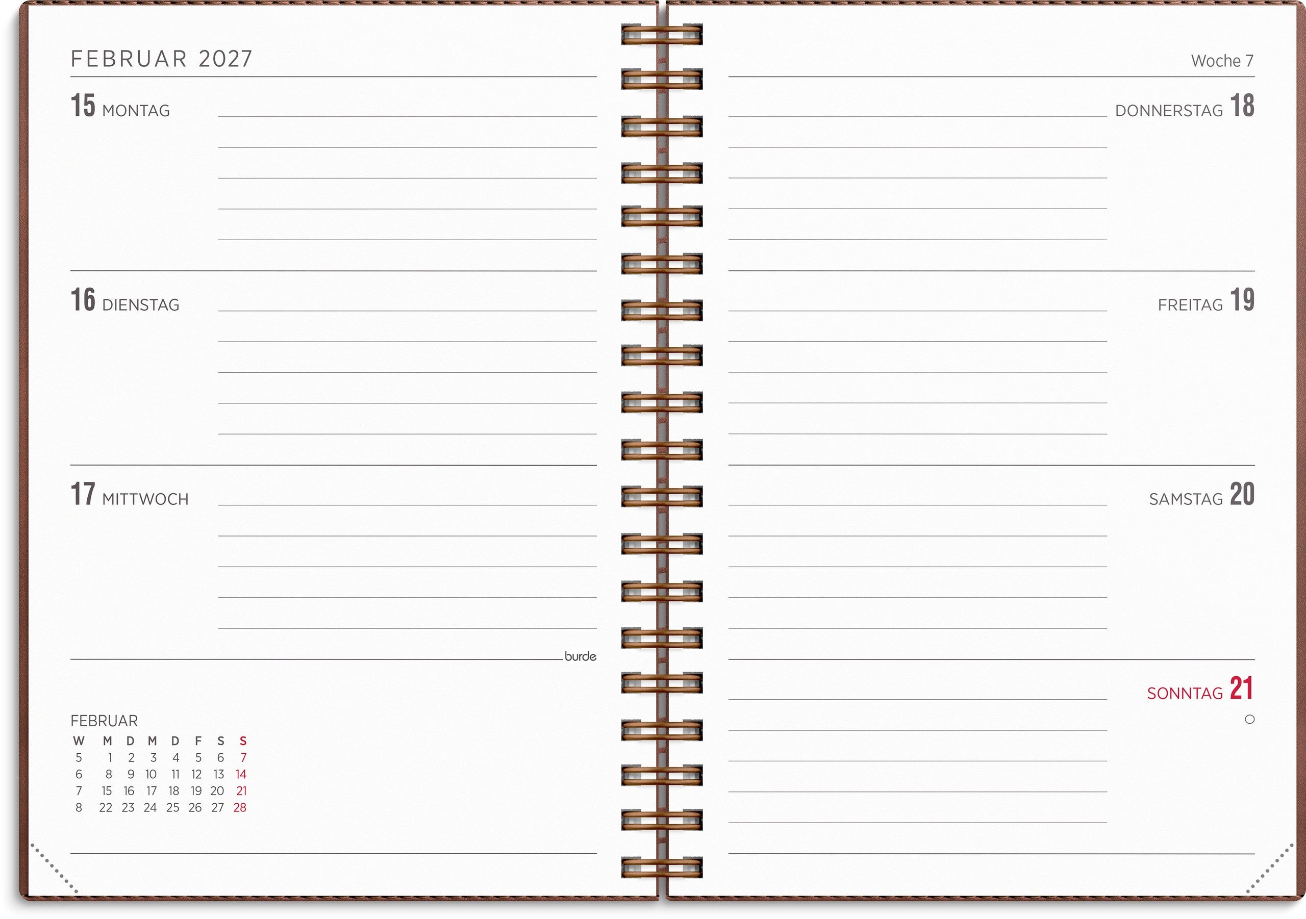 Kalender 2027 Senator A6 Twist braun