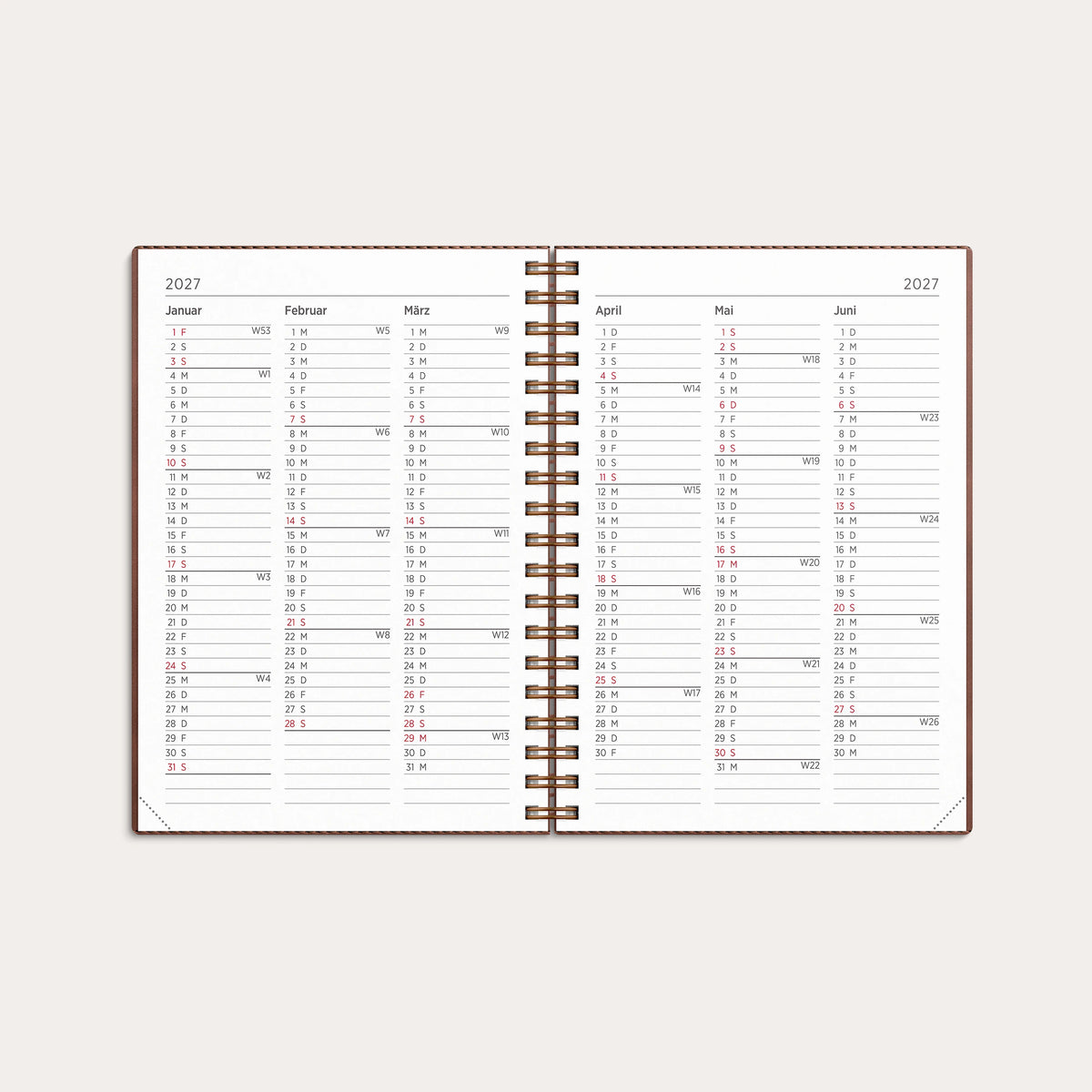 Kalender 2027 Senator A6 Twist braun