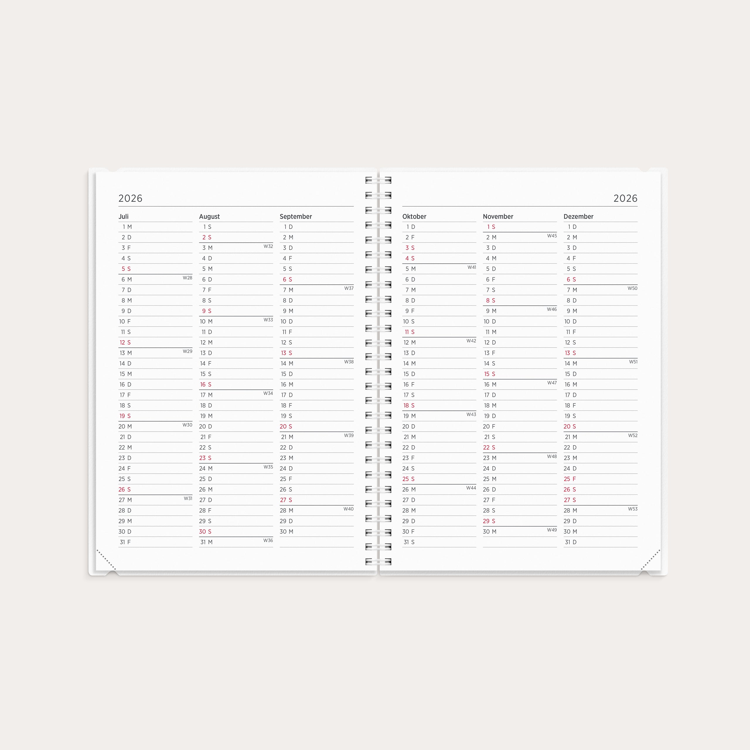 Kalender 2026 Senator A5 4in1