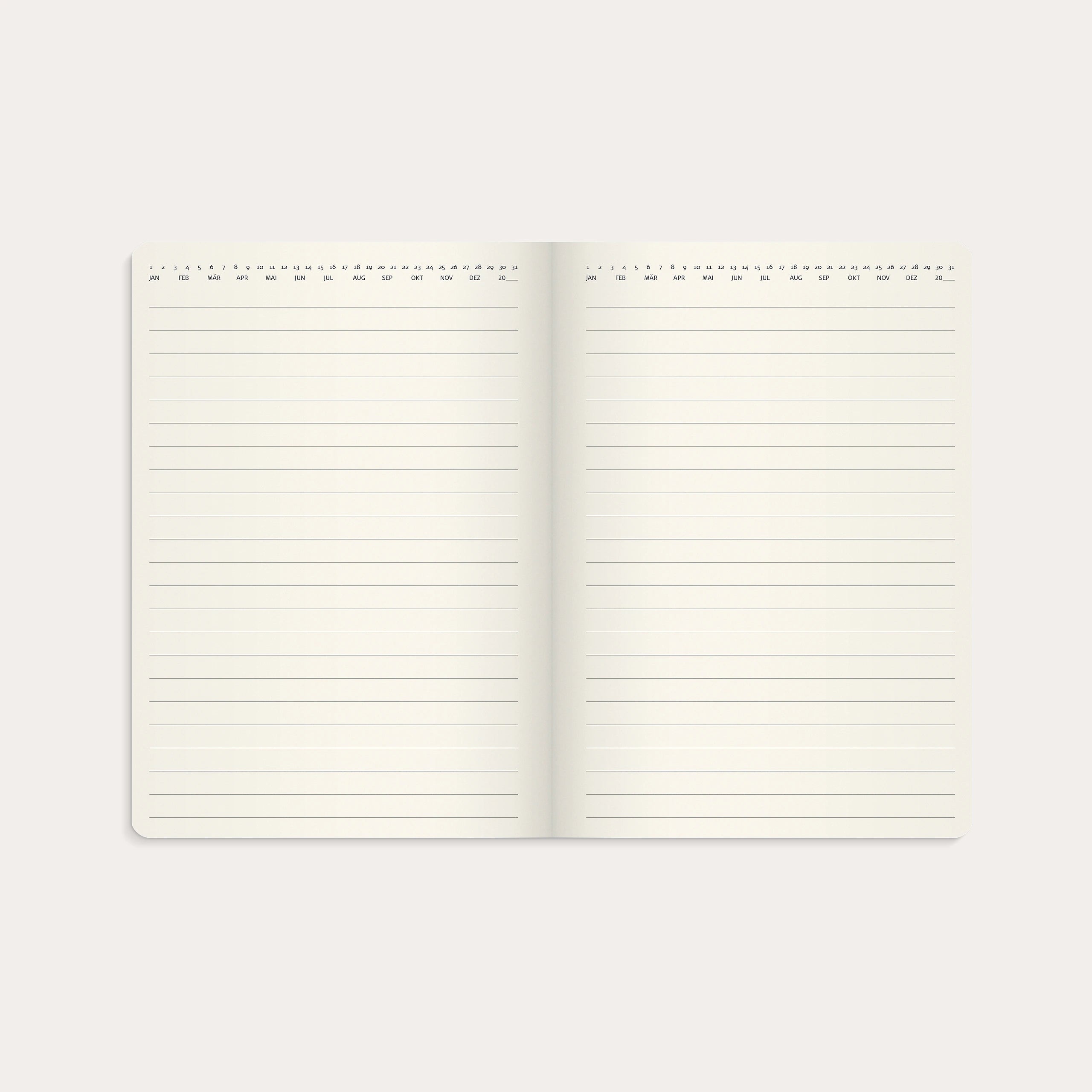 Kalender 2027 Agency A5 Forma Deluxe braun