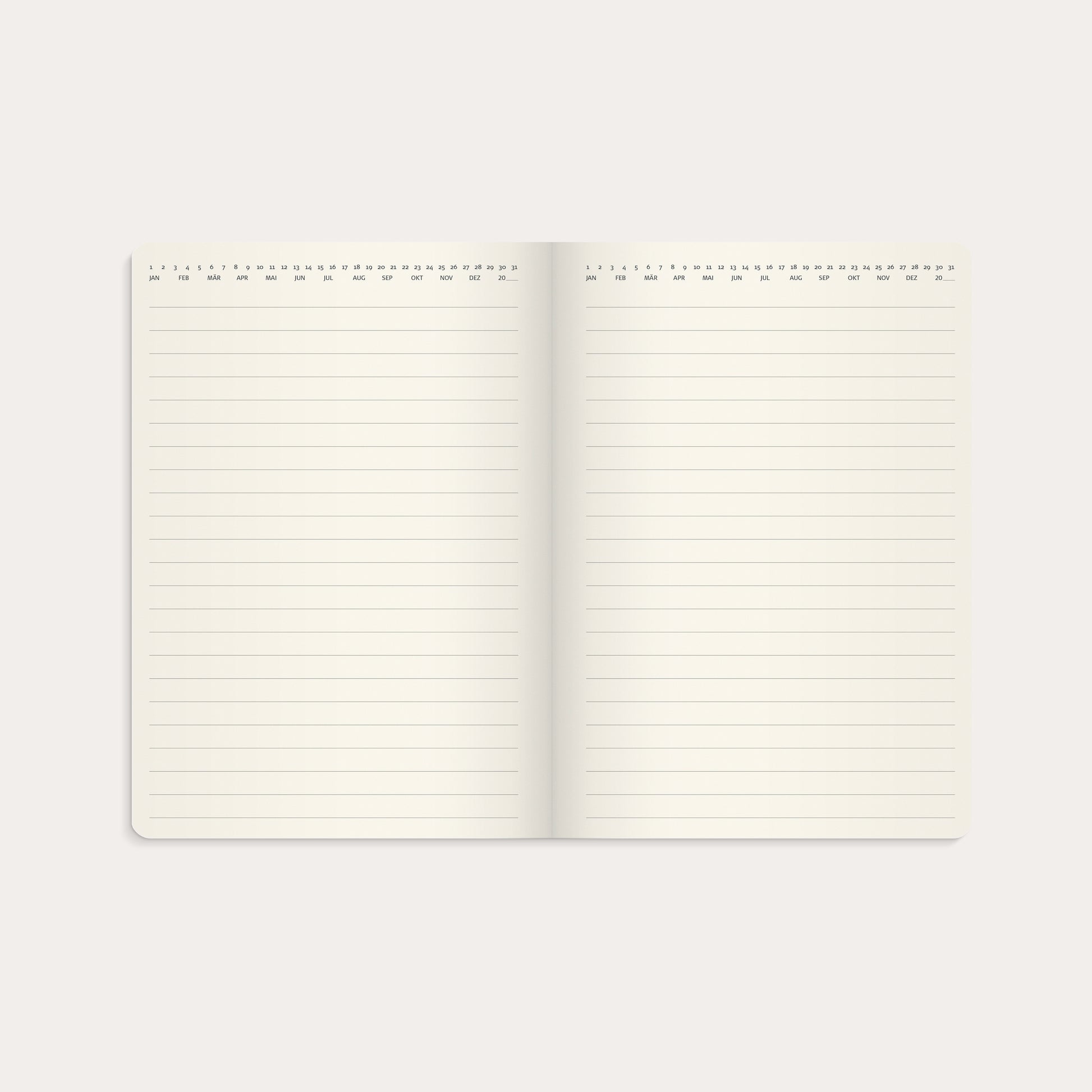 Kalender 2026 Agency A5 Forma Deluxe schwarz – detail view