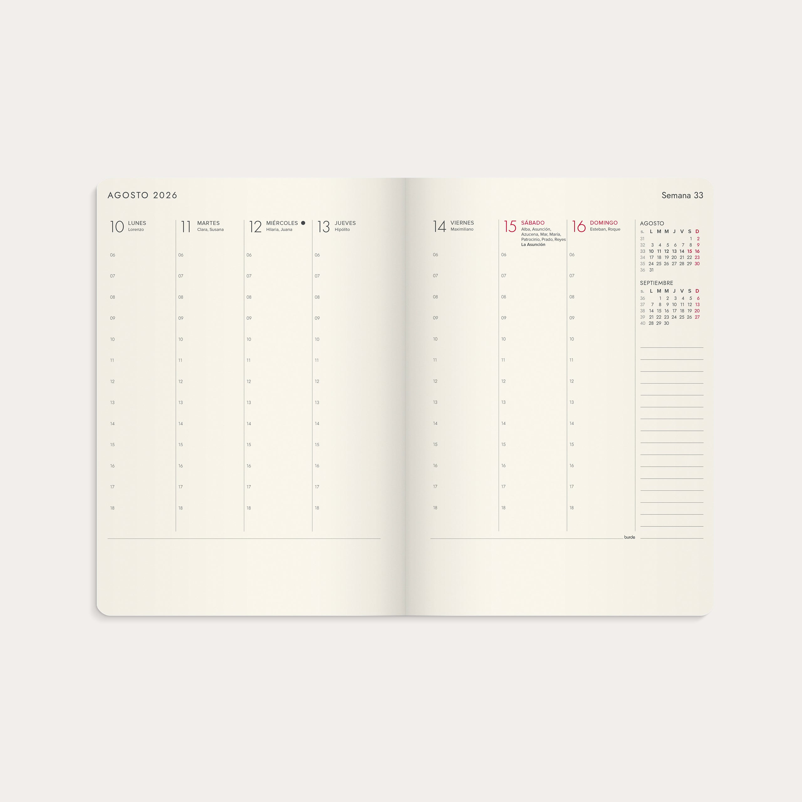 Agenda 2026 Agency A5 Forma Deluxe negro