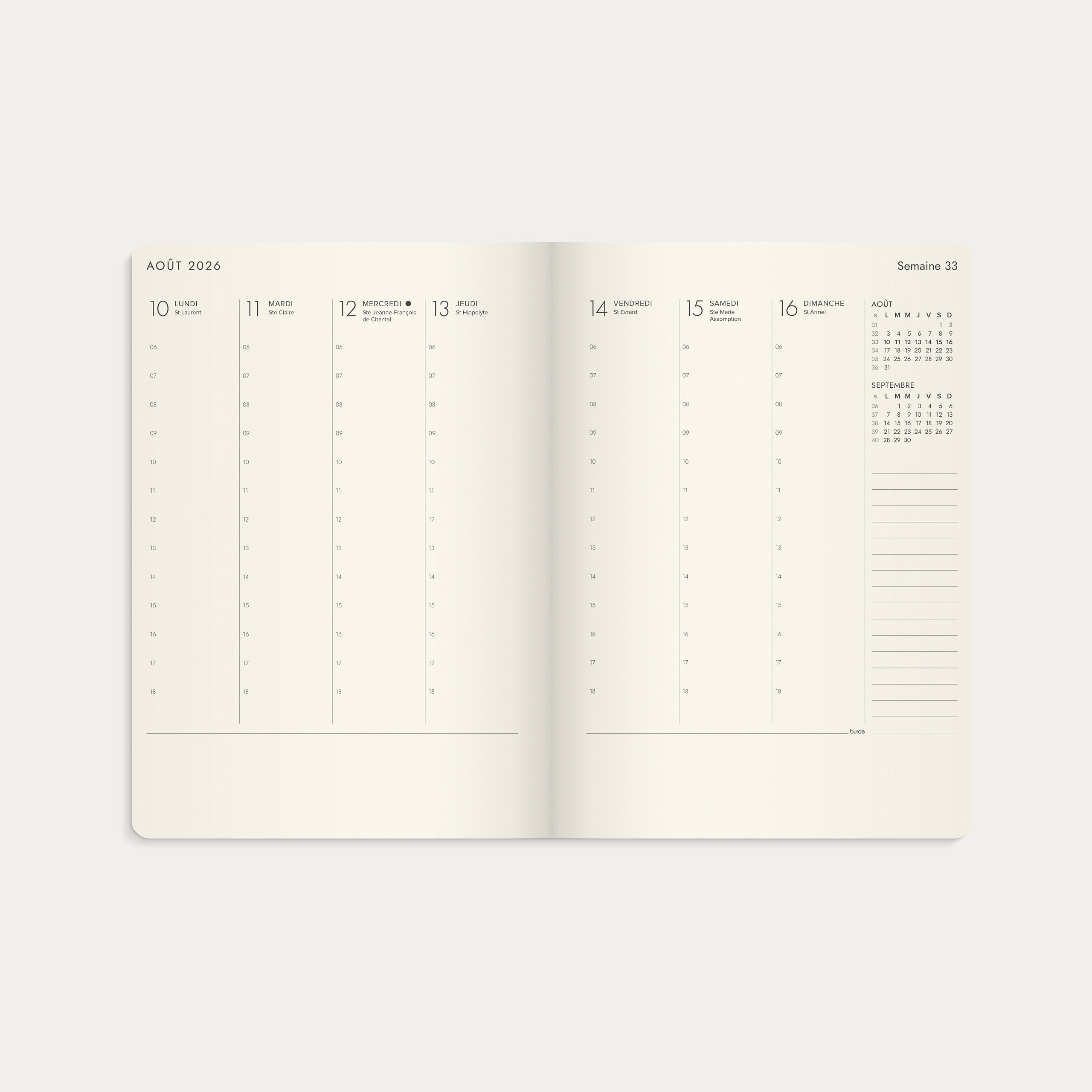 Agenda 2026 Agency A5 Forma Deluxe noir