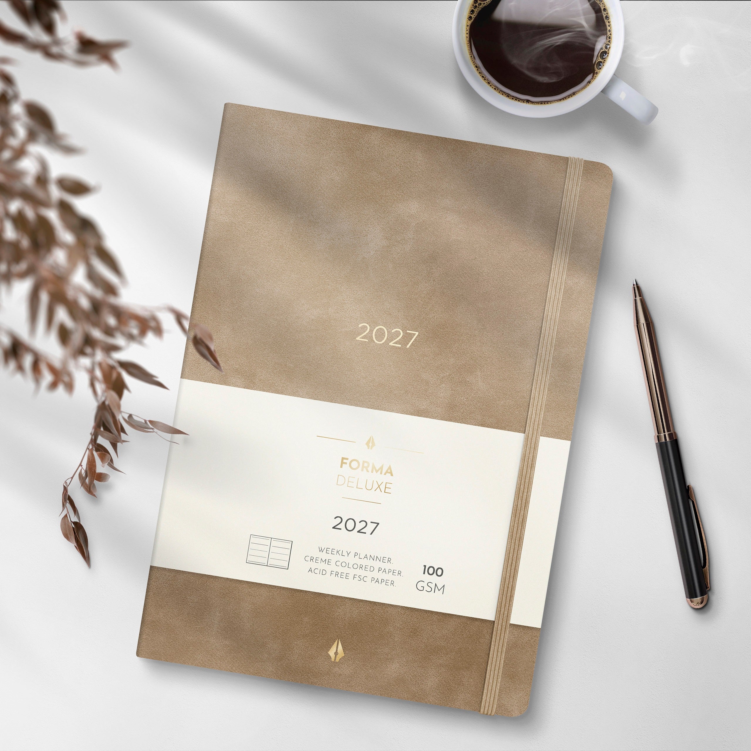 Kalender 2027 Senator A5 Forma Deluxe Mocka braun