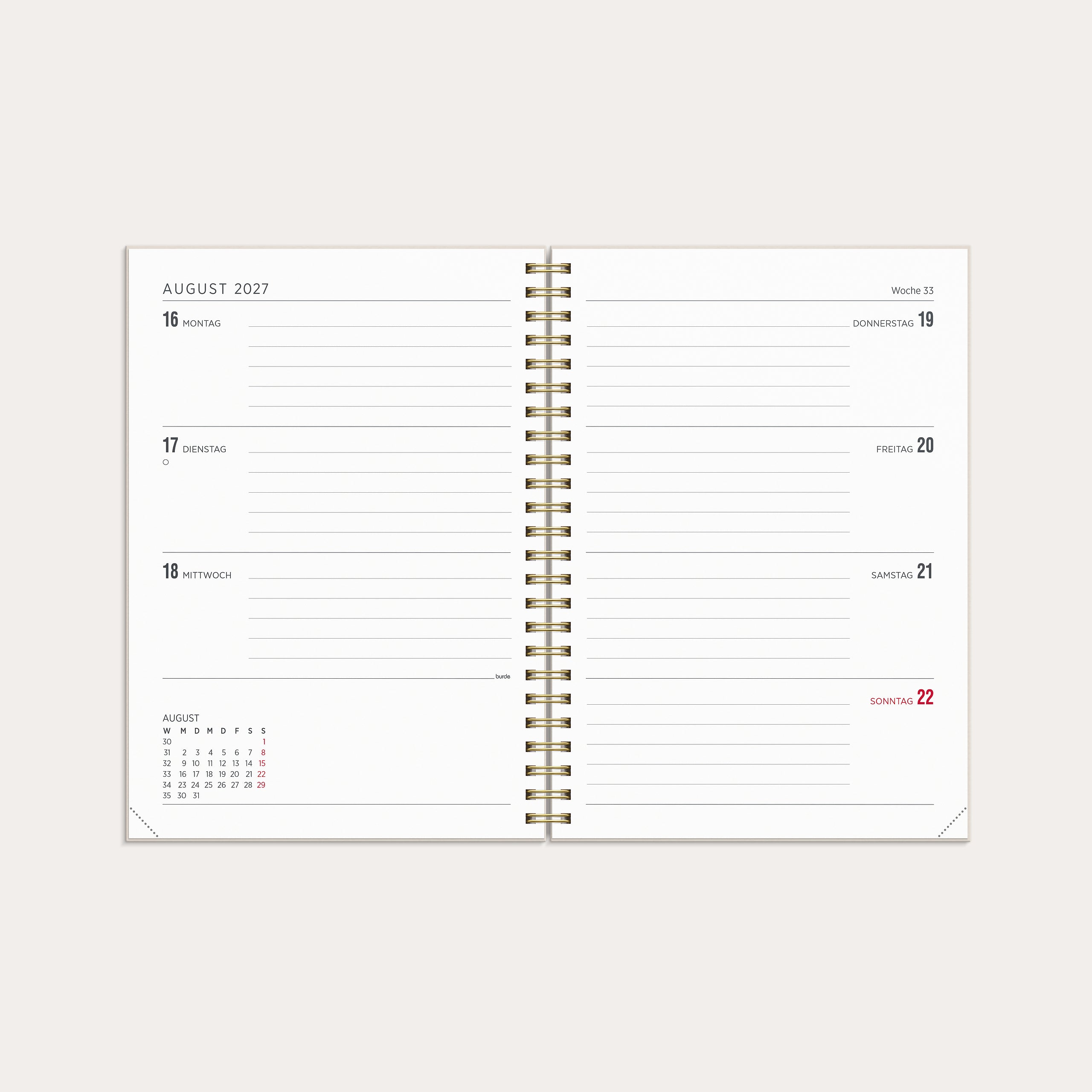 Kalender 26/27 Senator A5 Story Blumen