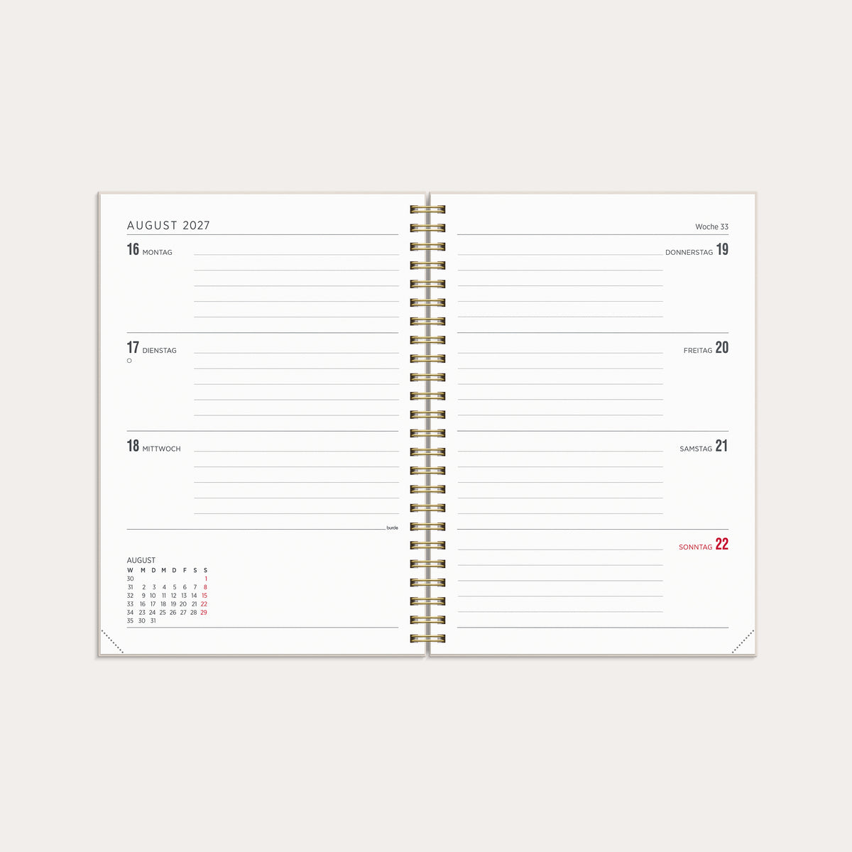 Kalender 26/27 Senator A5 Story Blumen