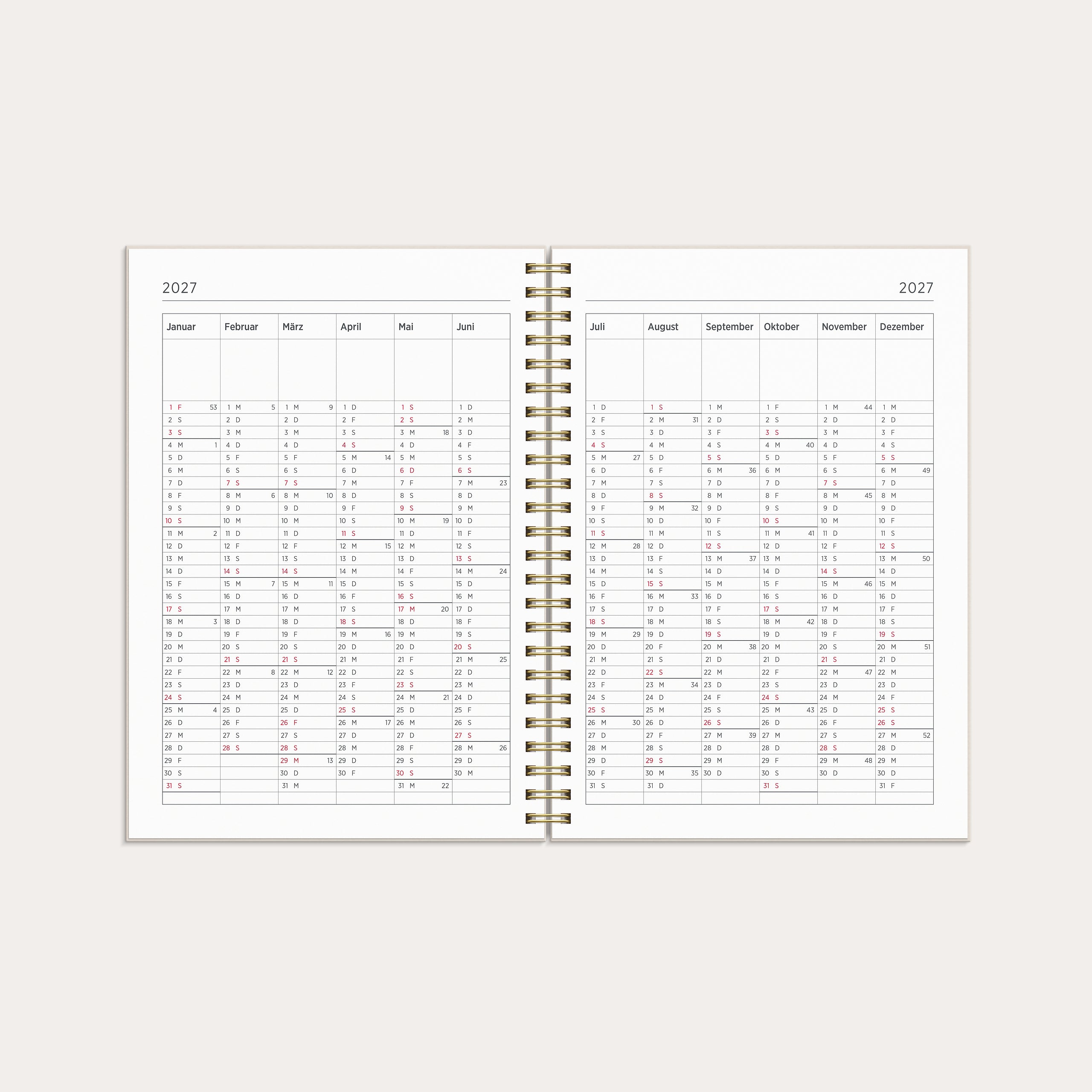 Kalender 26/27 Senator A5 Story Blumen