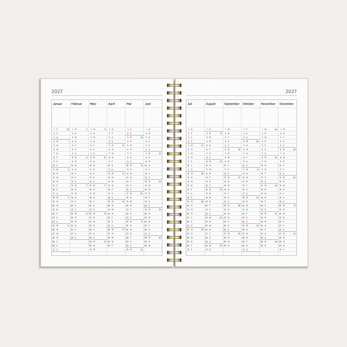 Kalender 26/27 Senator A5 Story Blumen