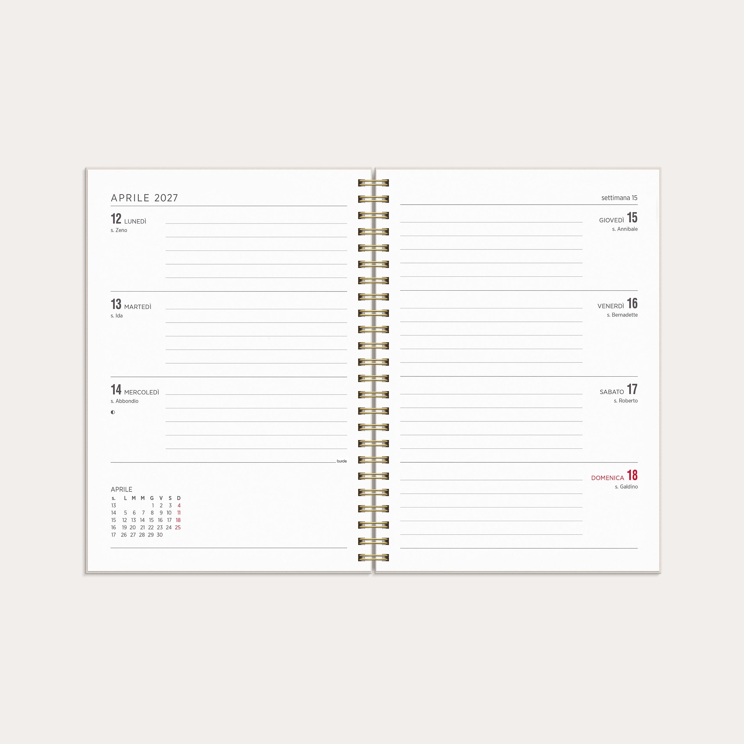 Calendario 26/27 Senator A5 Story Fiori