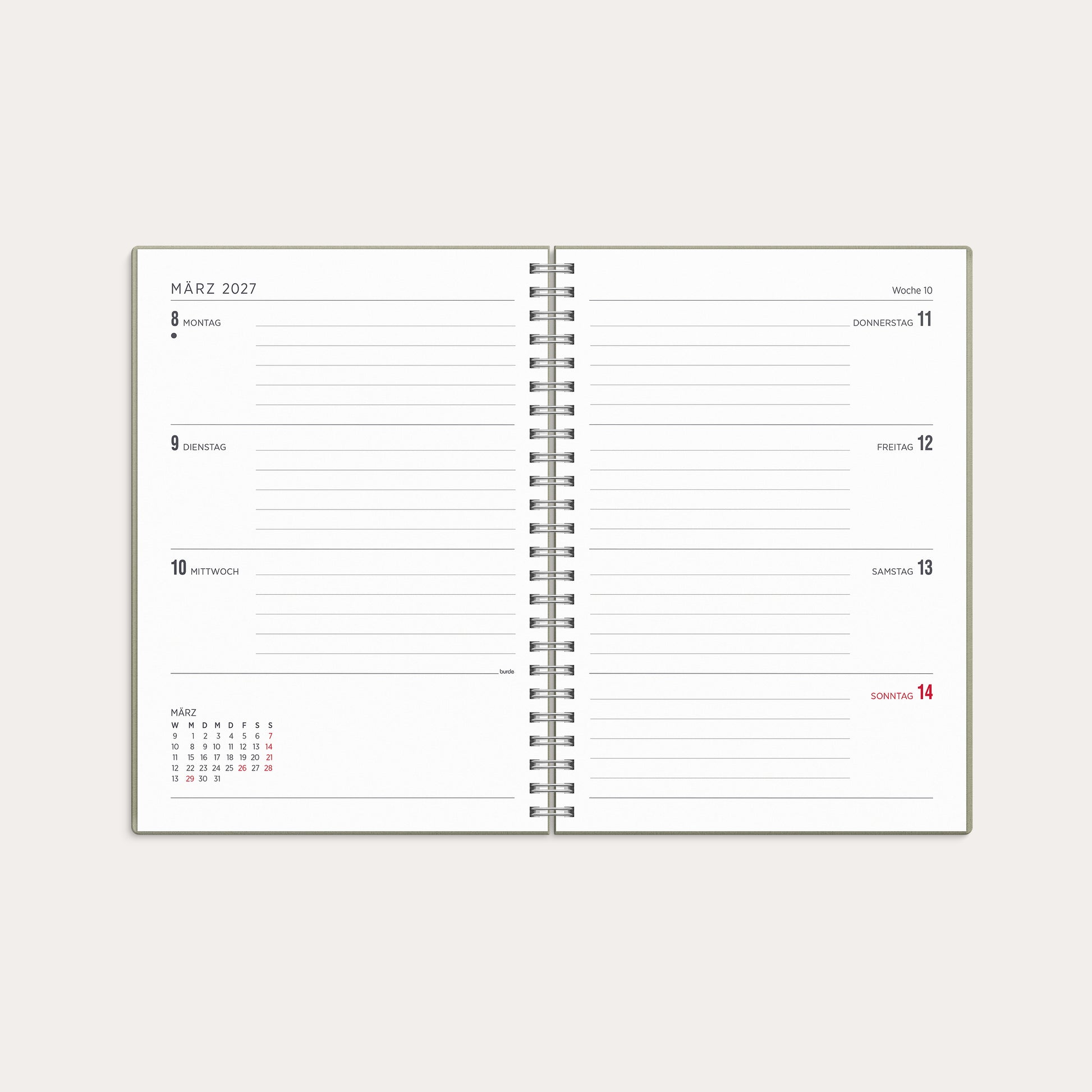 Kalender 26/27 Senator A5 Story Blatt – detail view