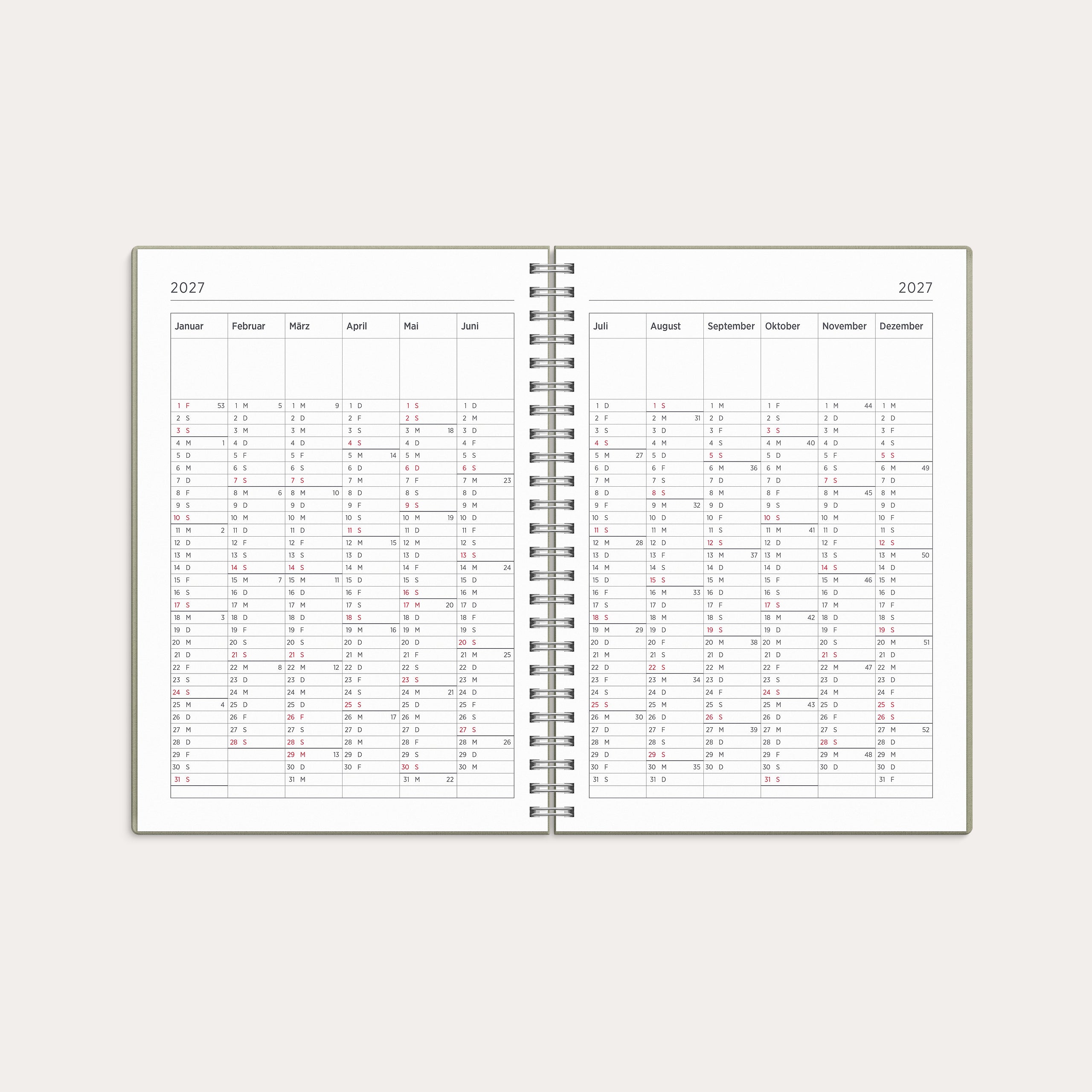 Kalender 26/27 Senator A5 Story Blatt – detail view