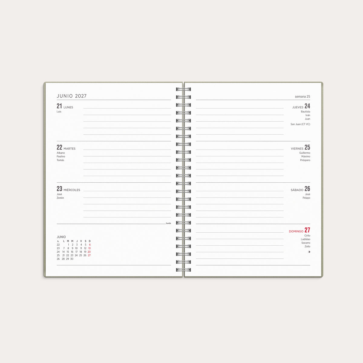 Calendario 26/27 Senator A5 Story Hoja