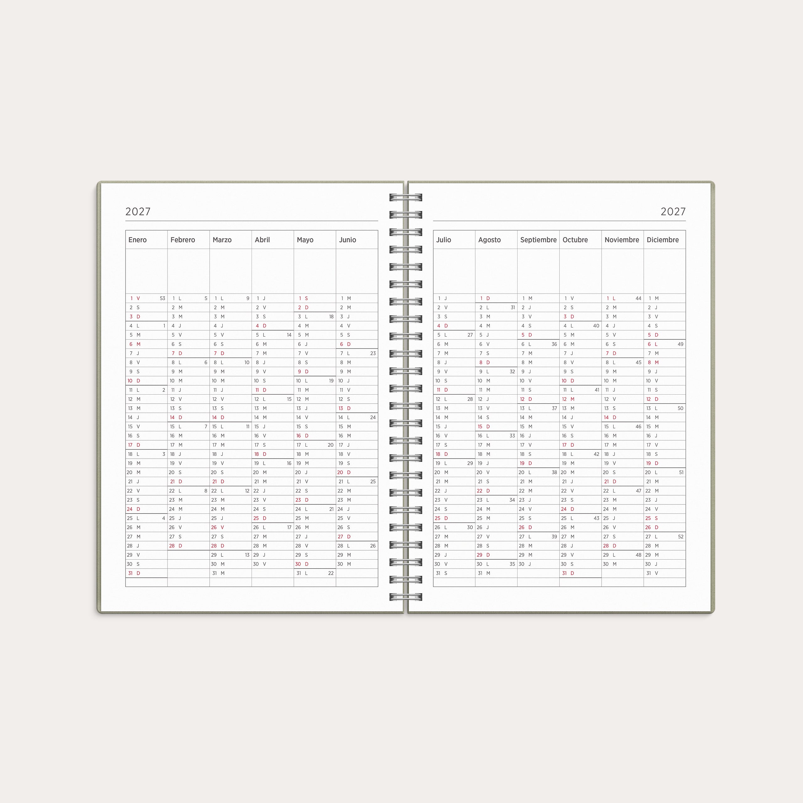 Calendario 26/27 Senator A5 Story Hoja
