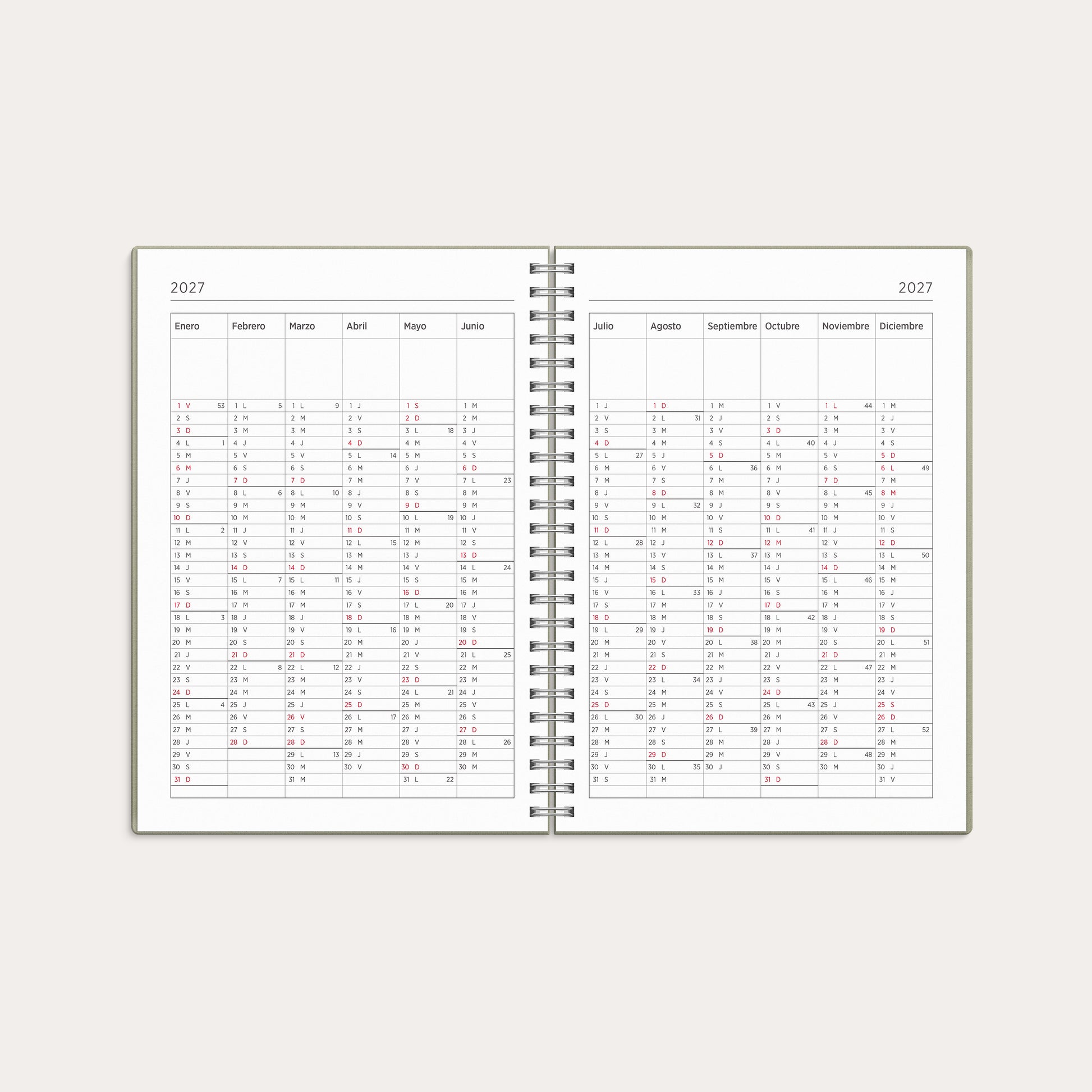 Calendario 26/27 Senator A5 Story Hoja – detail view