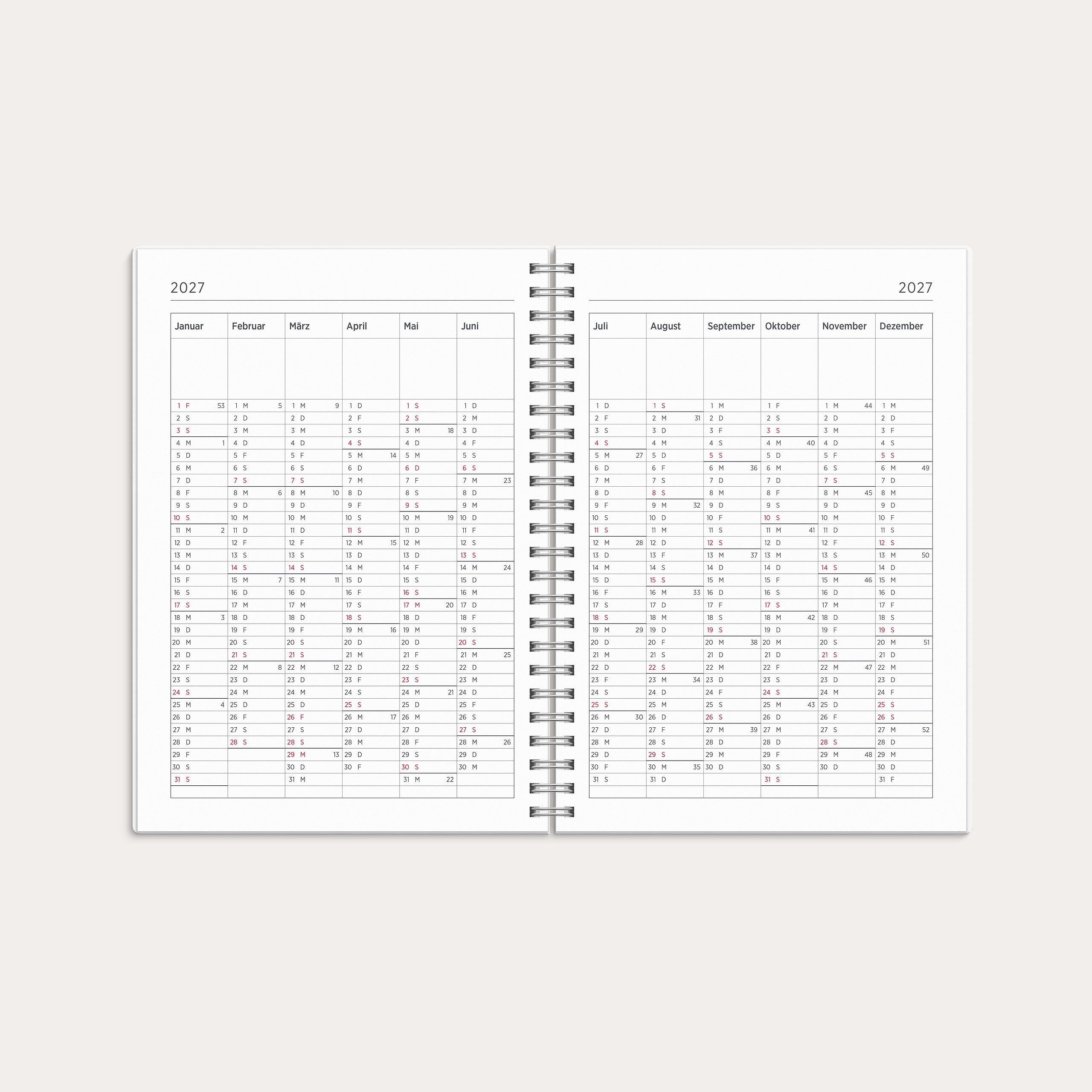 Kalender 26/27 Senator A5 Star – detail view