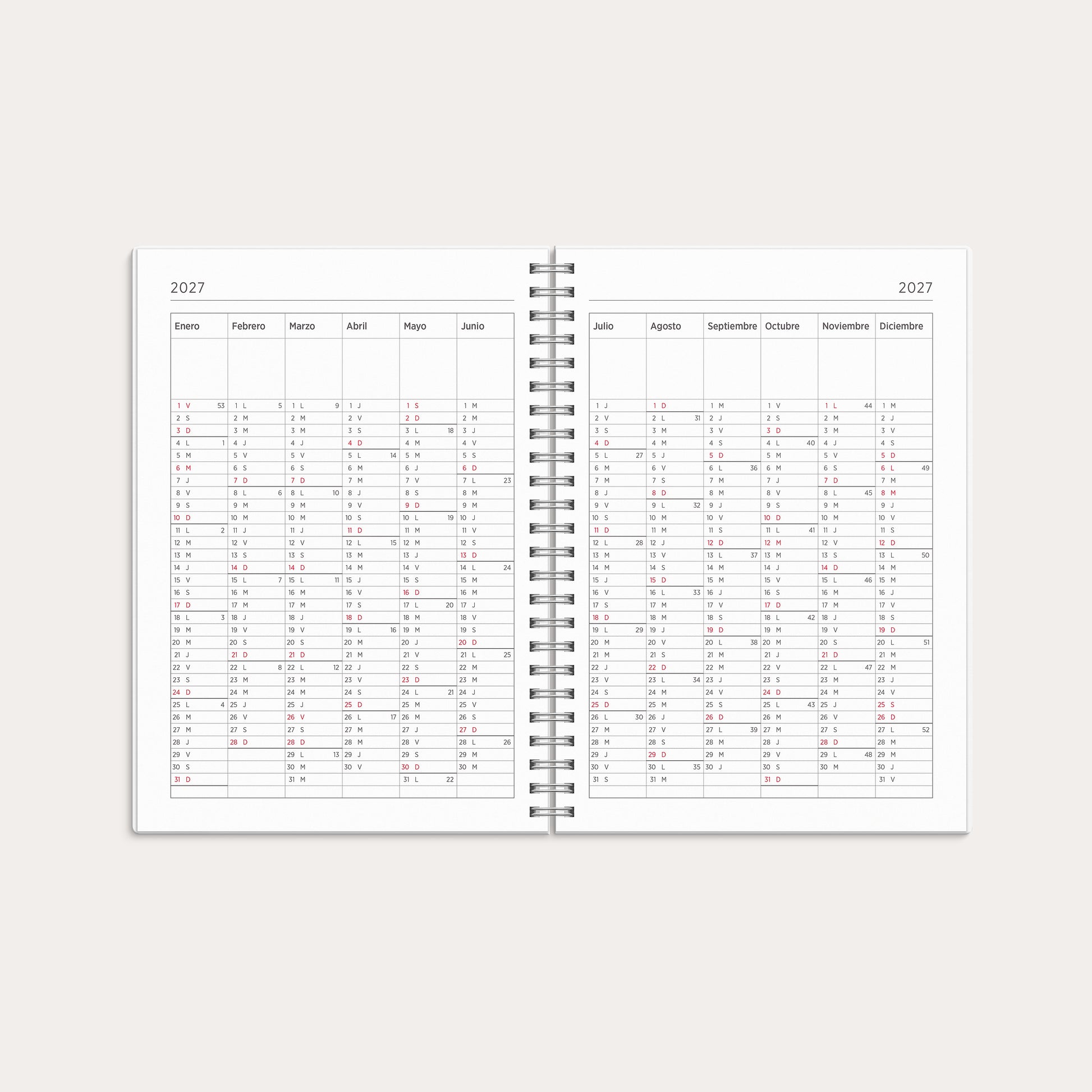 Calendario 26/27 Senator A5 Estrella – detail view