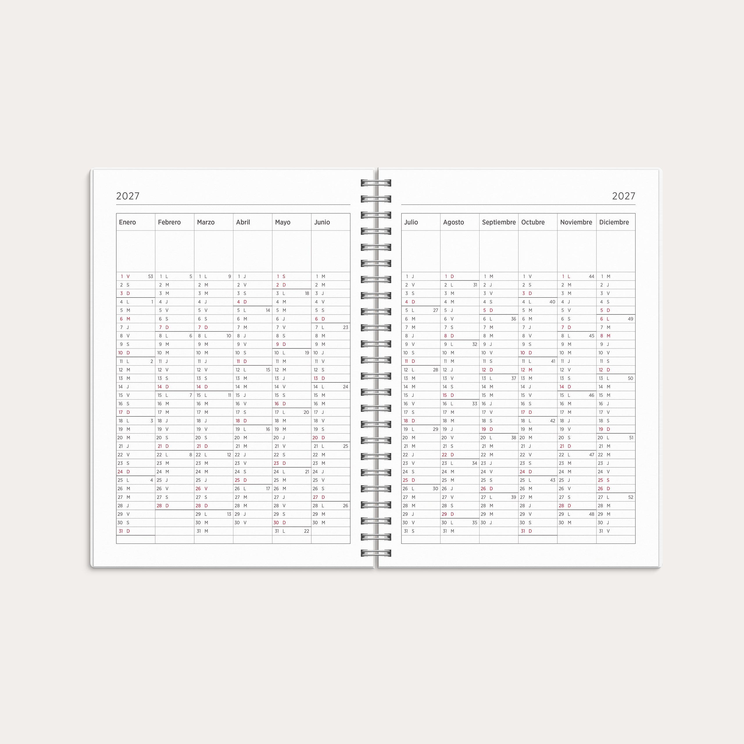 Calendario 26/27 Senator A5 Estrella – detail view