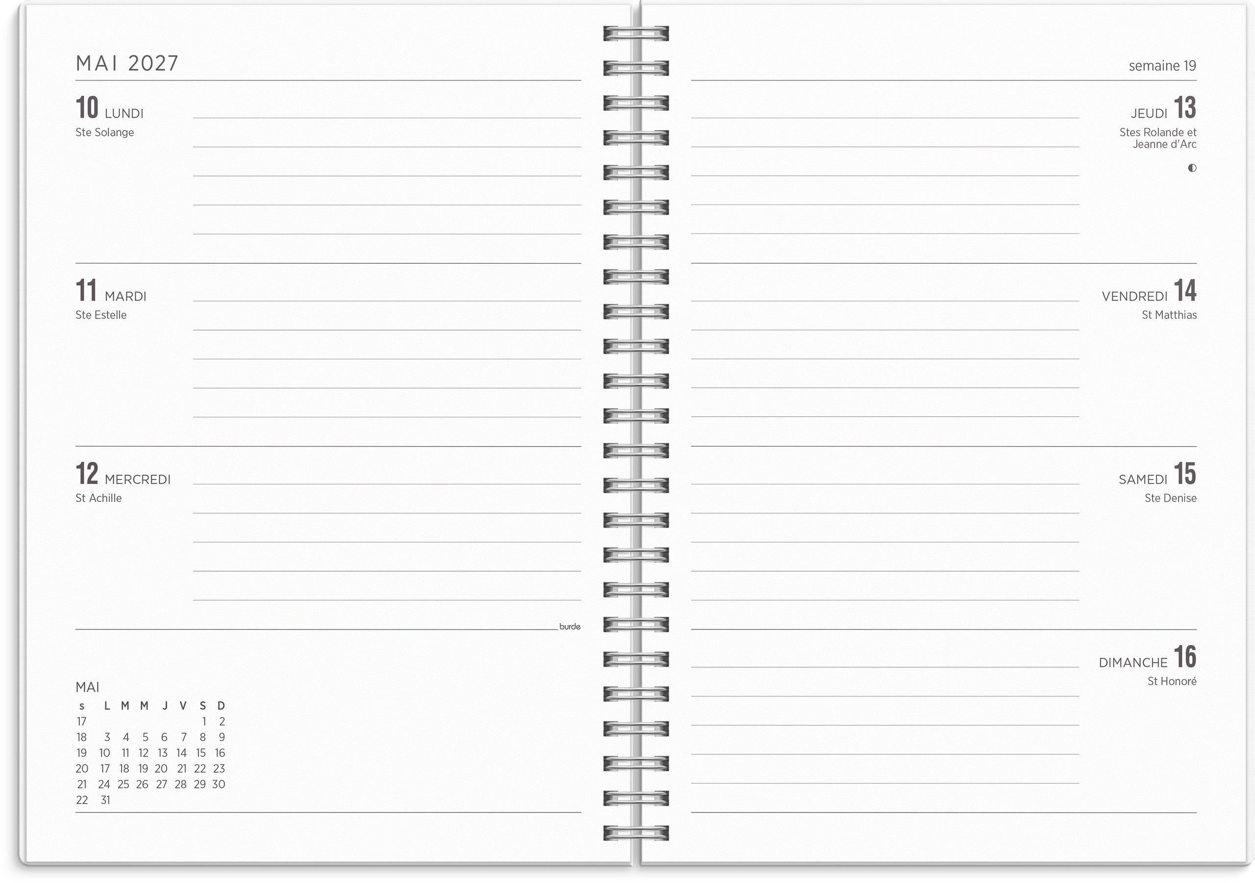 Calendrier 26/27 Senator A5 Étoile