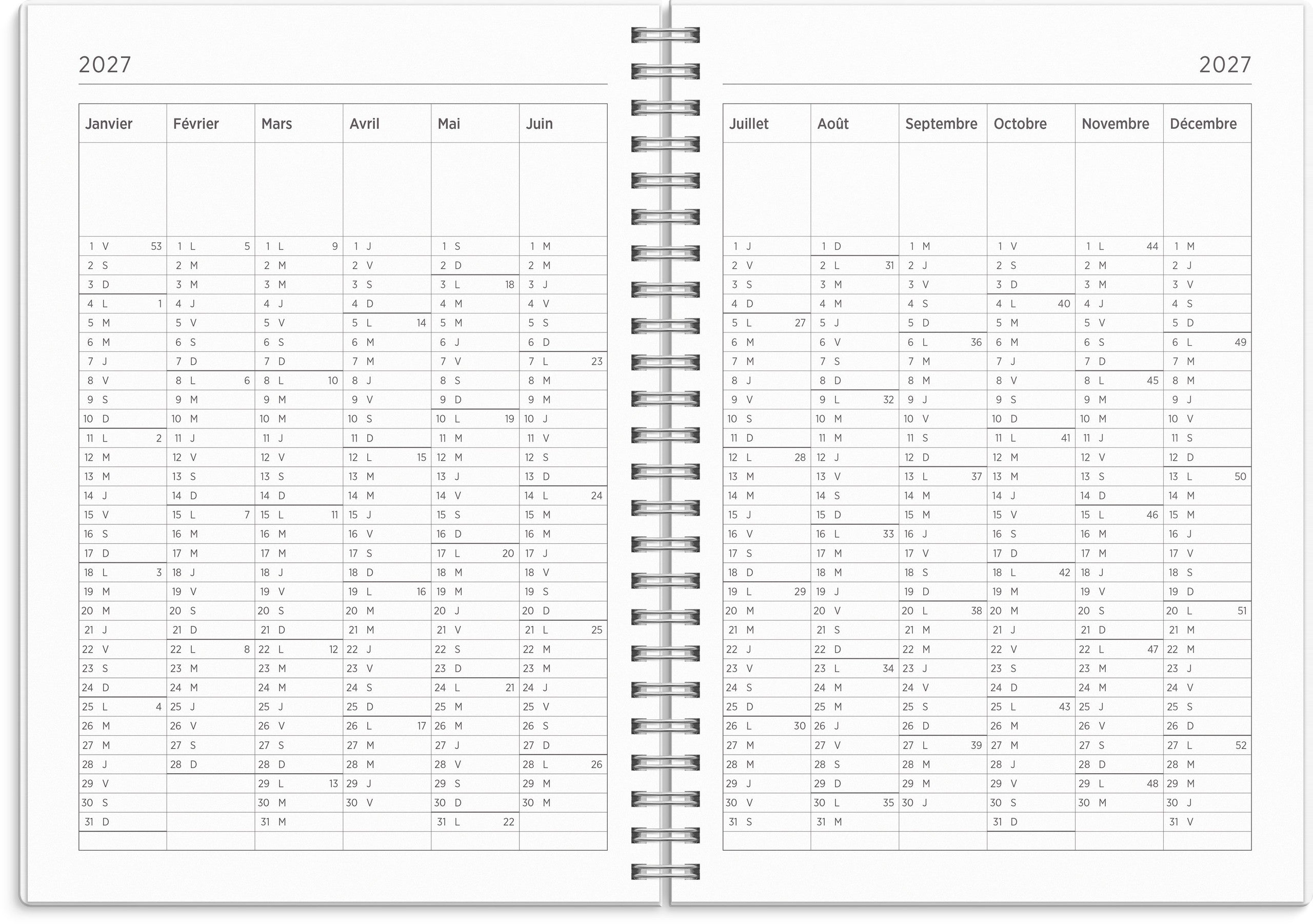 Calendrier 26/27 Senator A5 Étoile